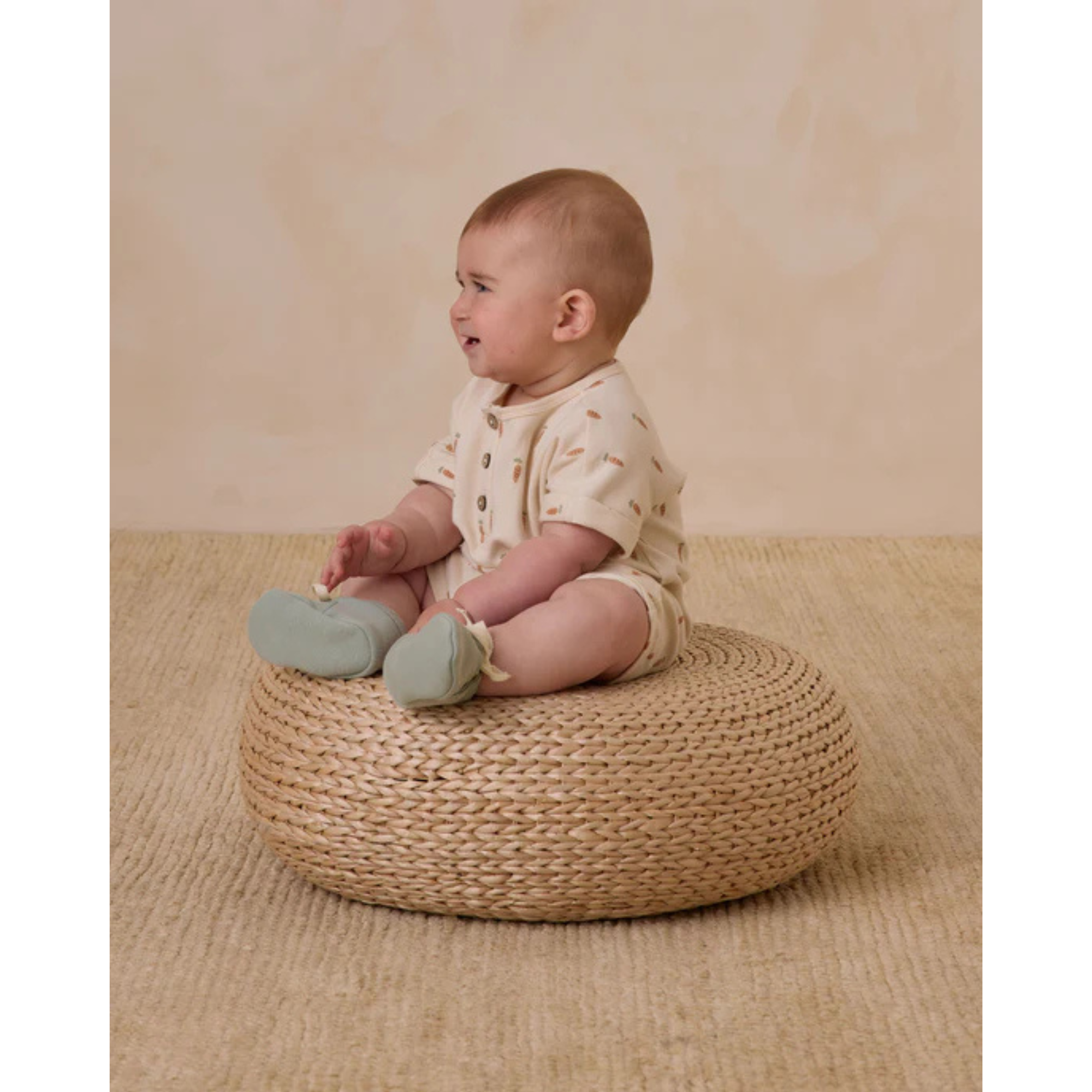 QUINCY MAE Short Sleeve One-Piece - Carrots