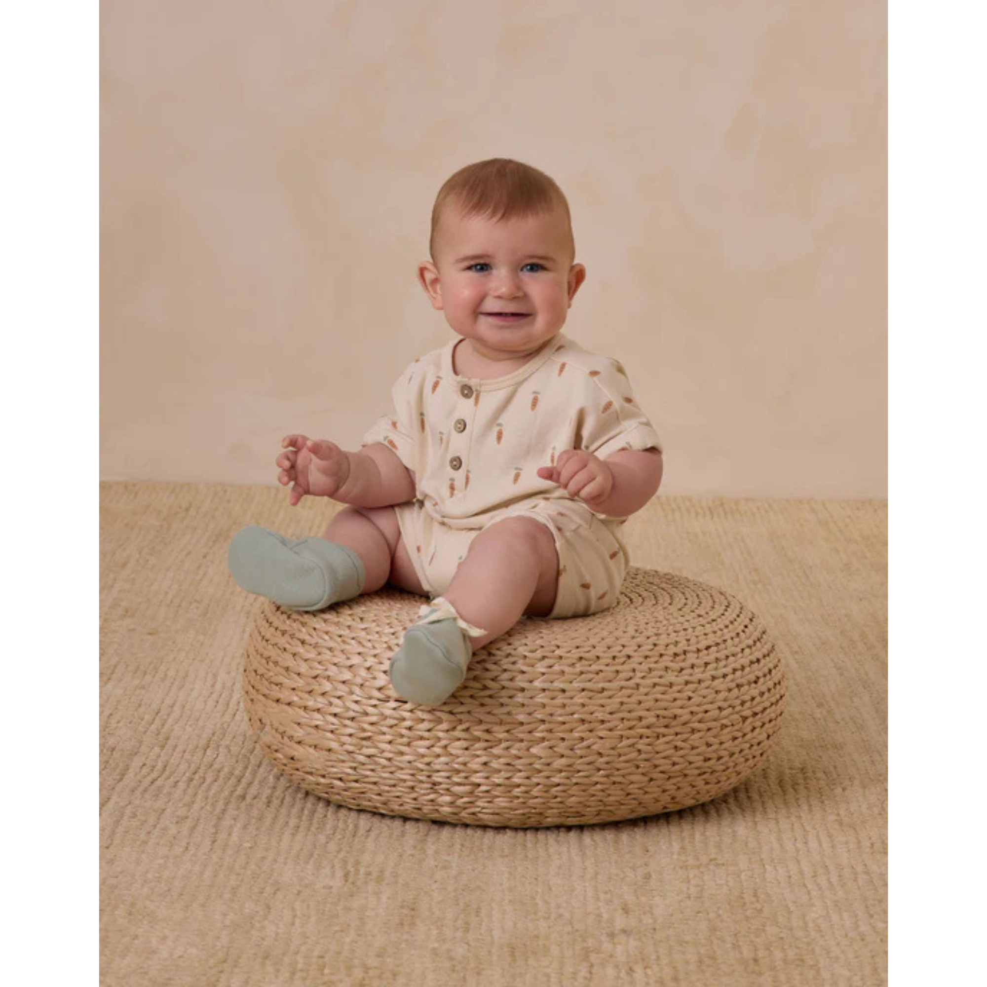 QUINCY MAE Short Sleeve One-Piece - Carrots