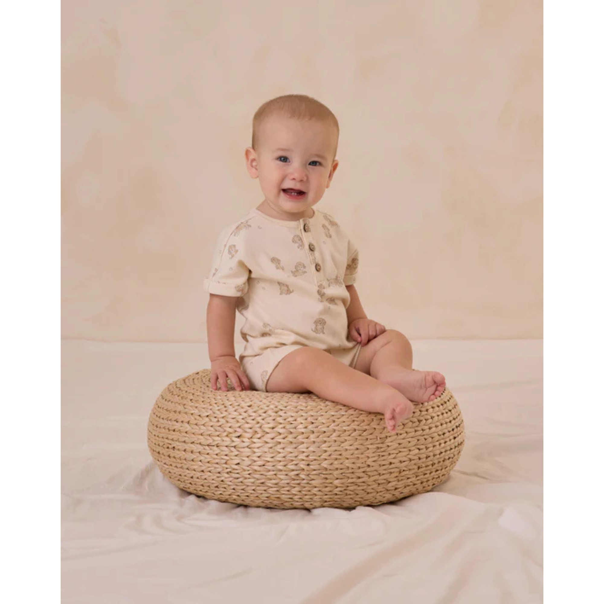 QUINCY MAE Short Sleeve One-Piece - Puppies