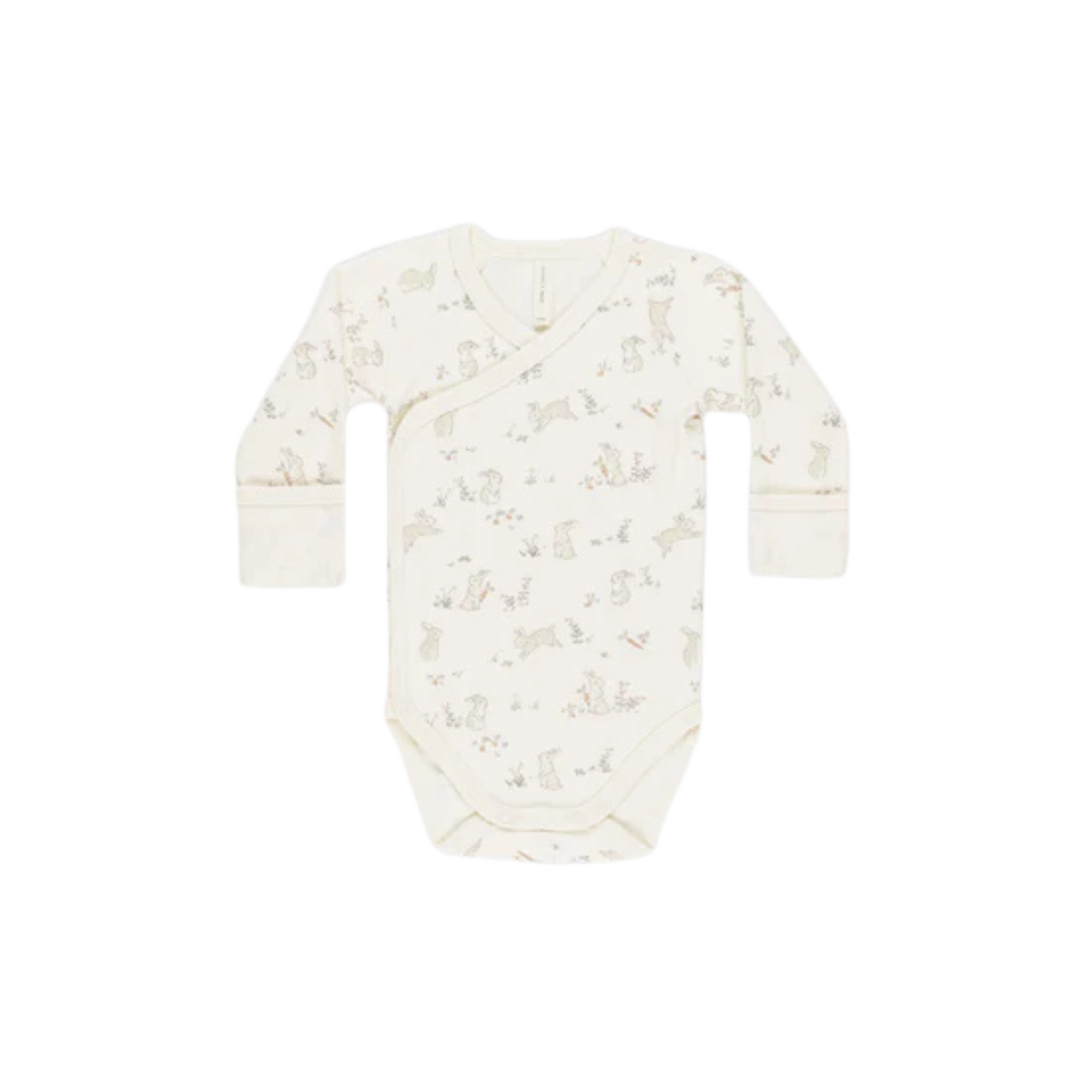 QUINCY MAE Side Snap Bodysuit - Bunnies