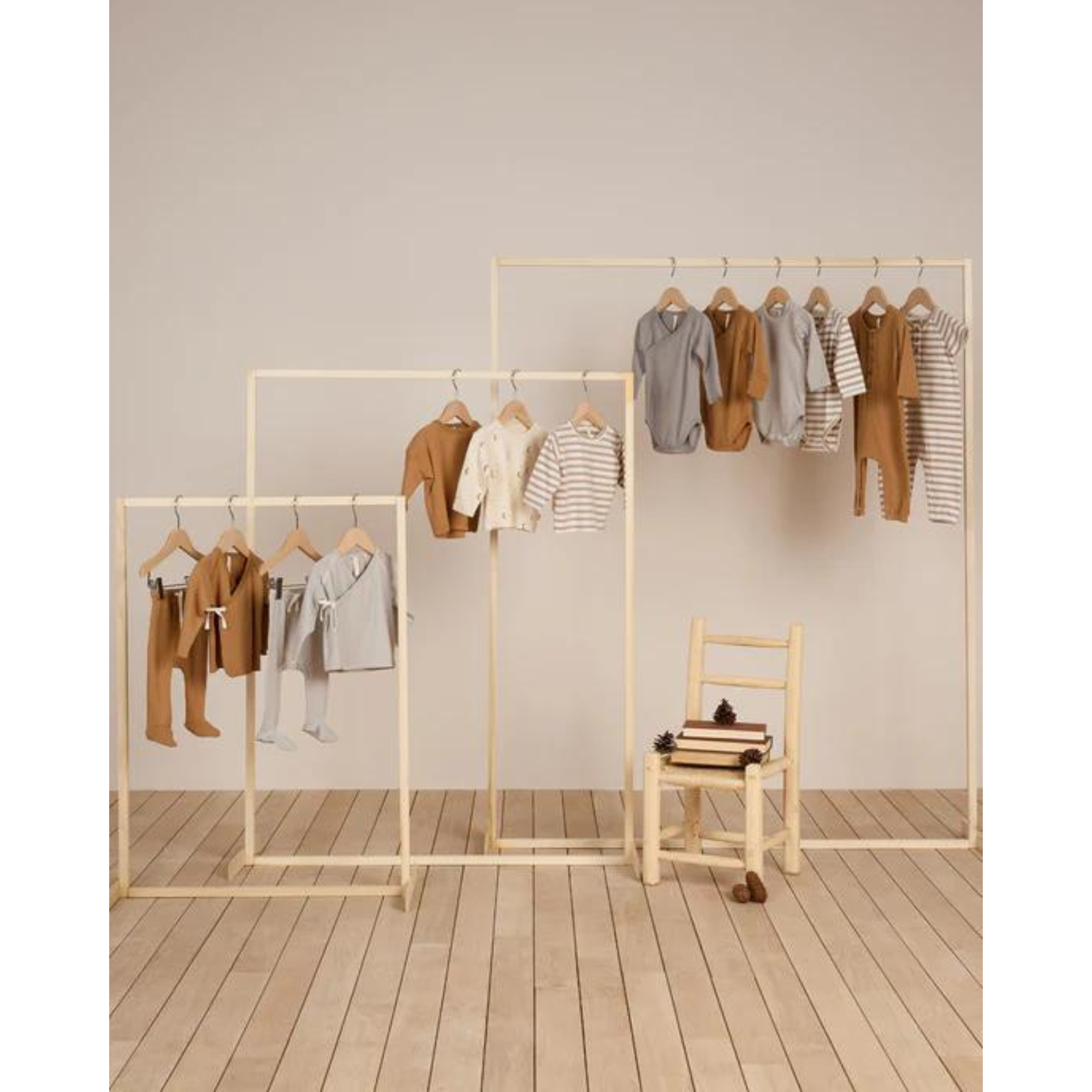 QUINCY MAE Side Snap Bodysuit - Dusty Blue