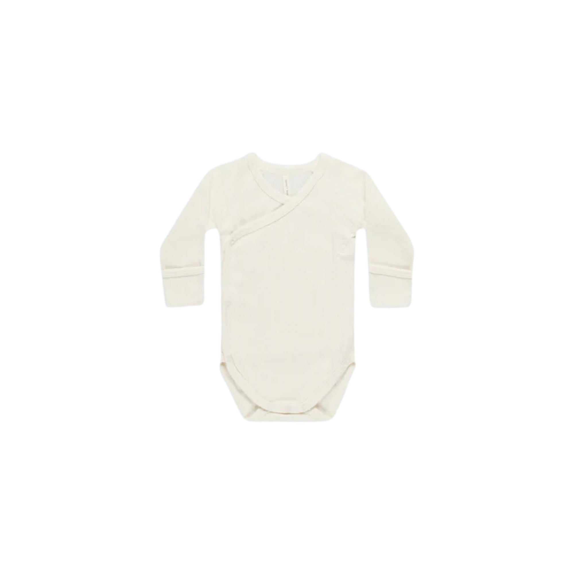 QUINCY MAE Side Snap Bodysuit - Ivory