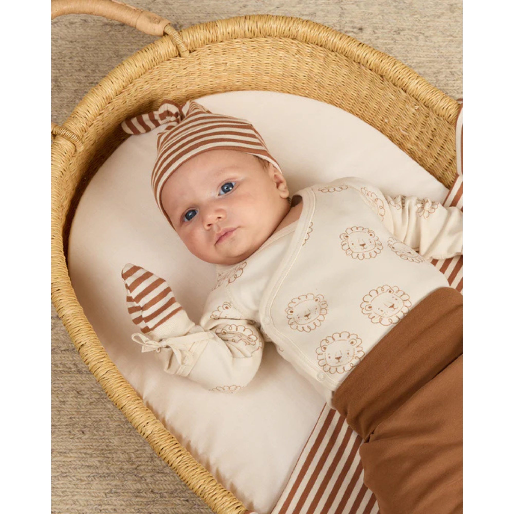 QUINCY MAE Side Snap Bodysuit - Lions