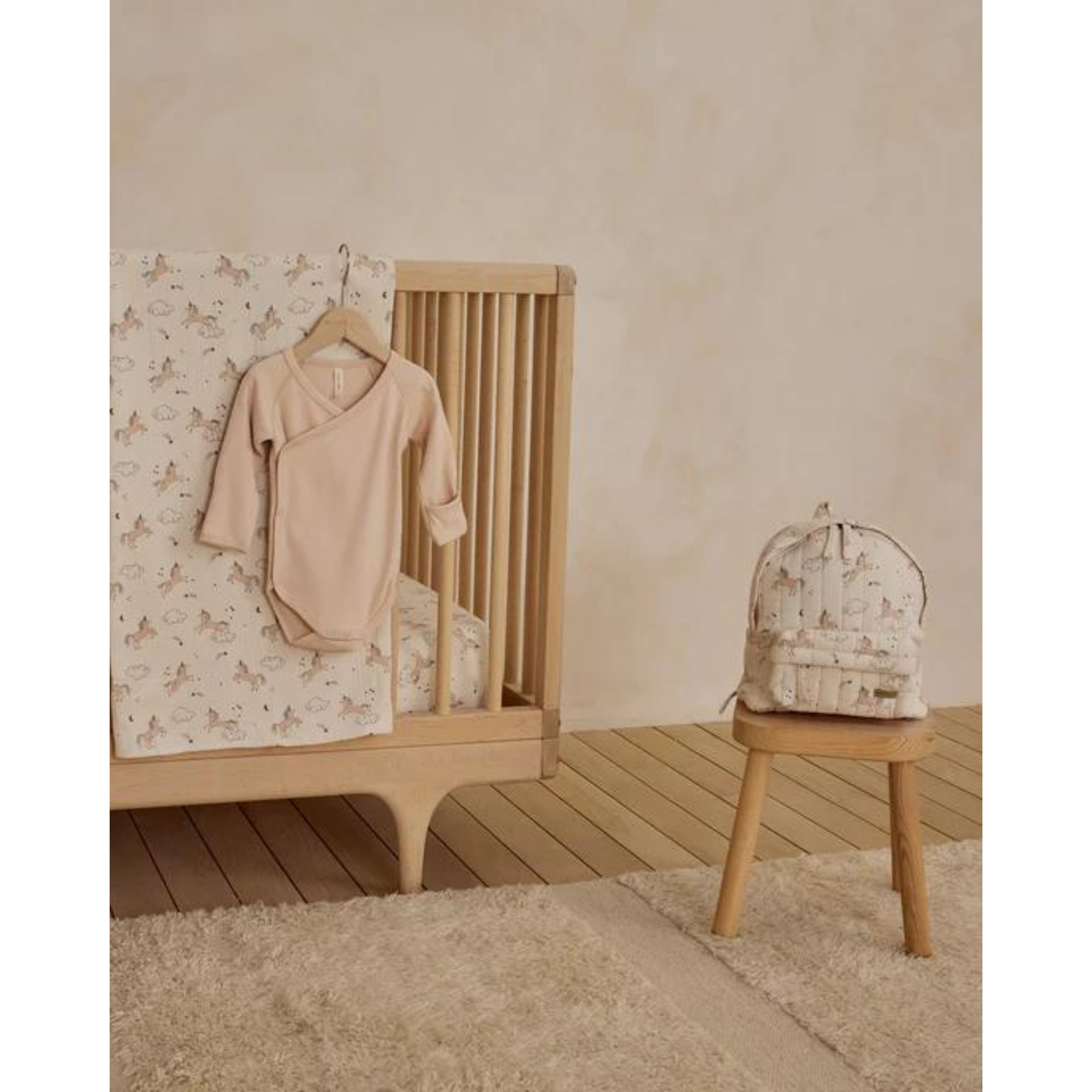 QUINCY MAE Side Snap Bodysuit - Shell