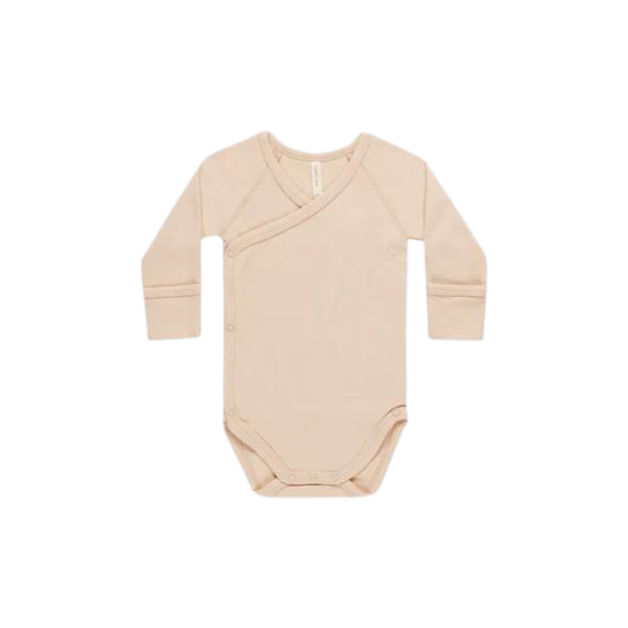 QUINCY MAE Side Snap Bodysuit - Shell