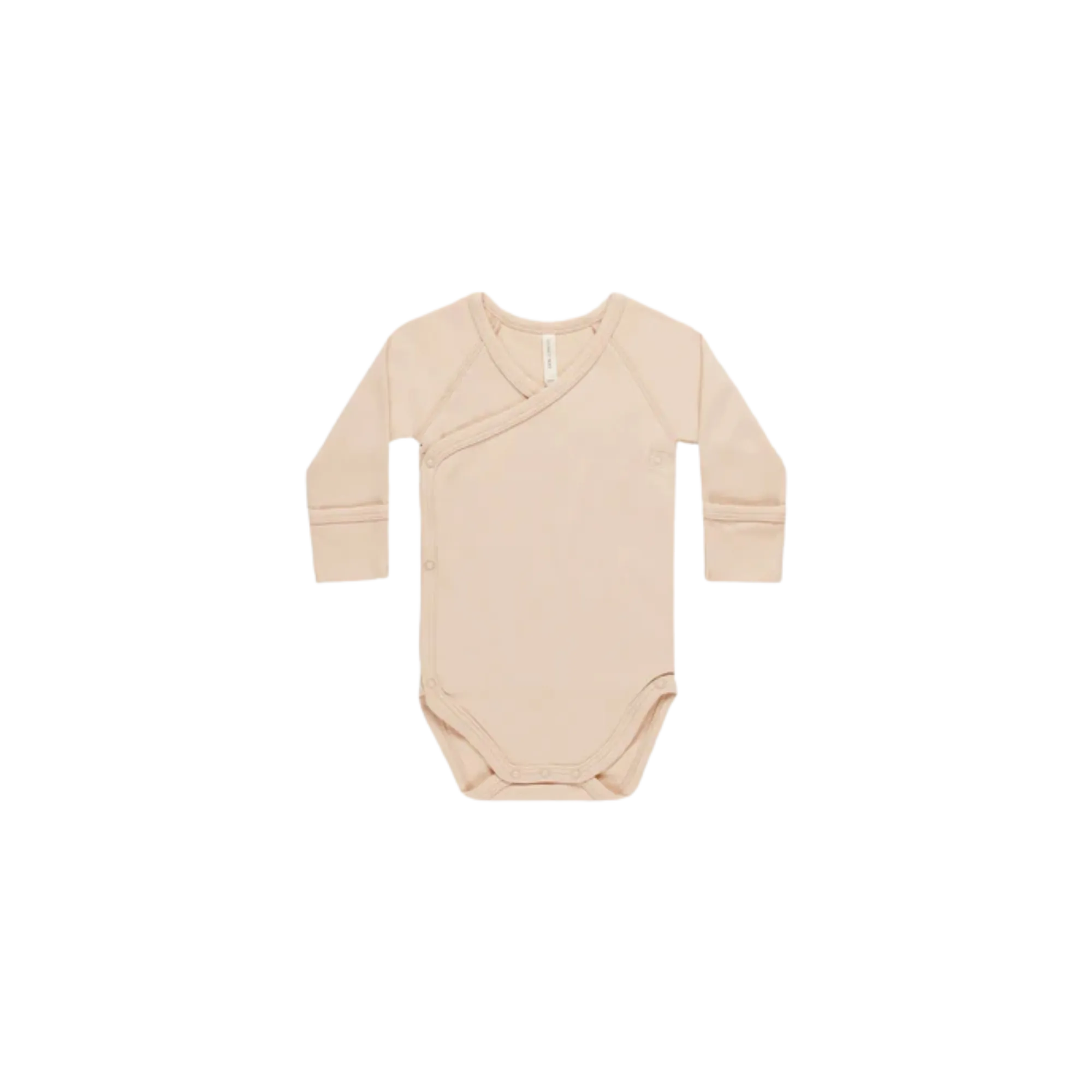 QUINCY MAE Side Snap Bodysuit - Shell