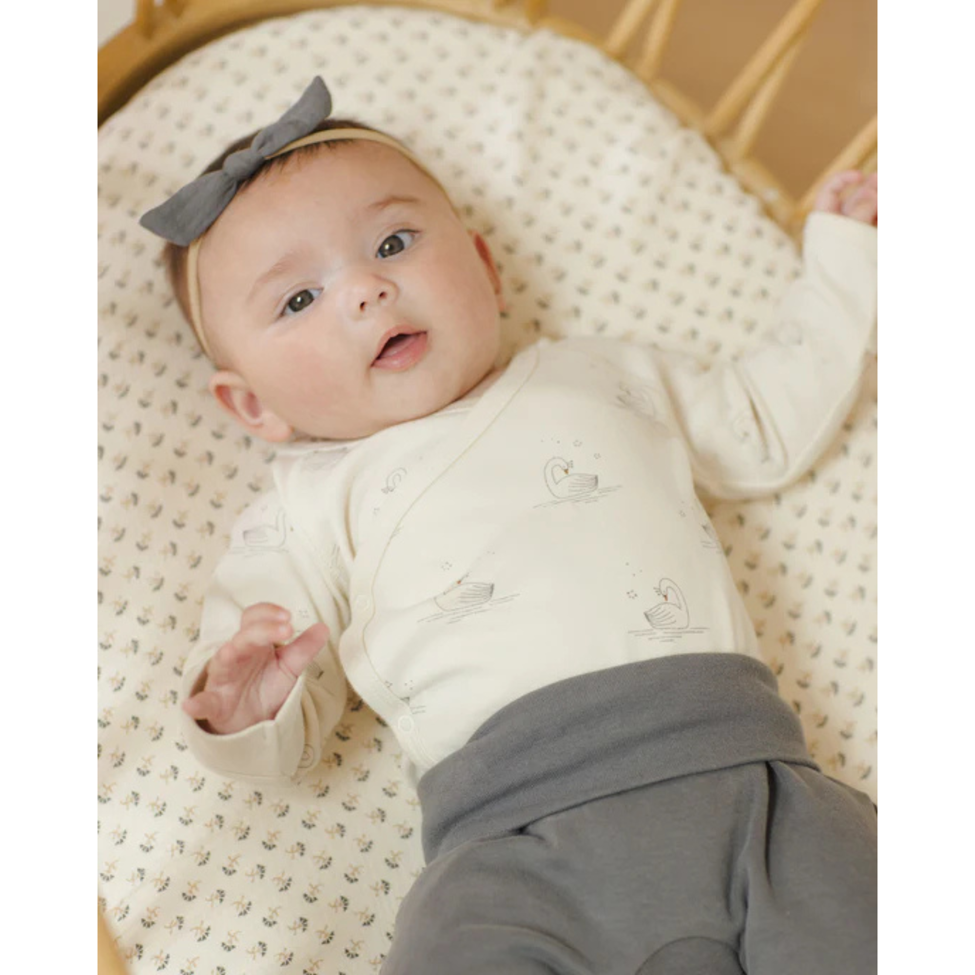 QUINCY MAE Body à boutons-pression latéraux - Cygnes