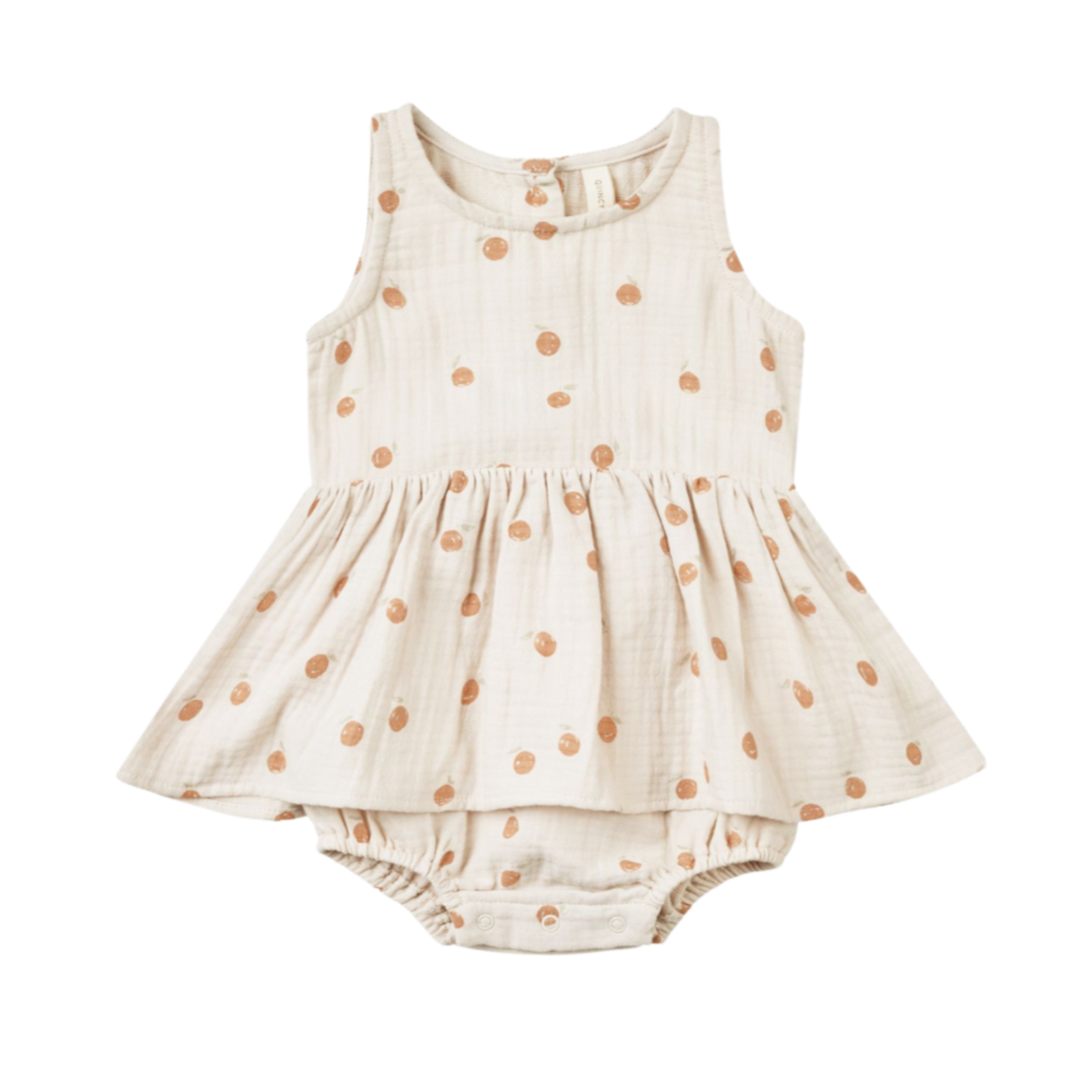 QUINCY MAE Skirted Tank Romper - Oranges