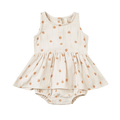 QUINCY MAE Skirted Tank Romper - Oranges