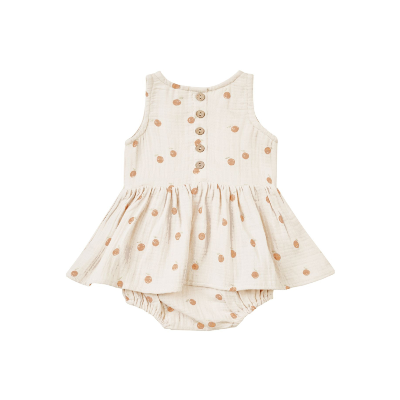 QUINCY MAE Skirted Tank Romper - Oranges