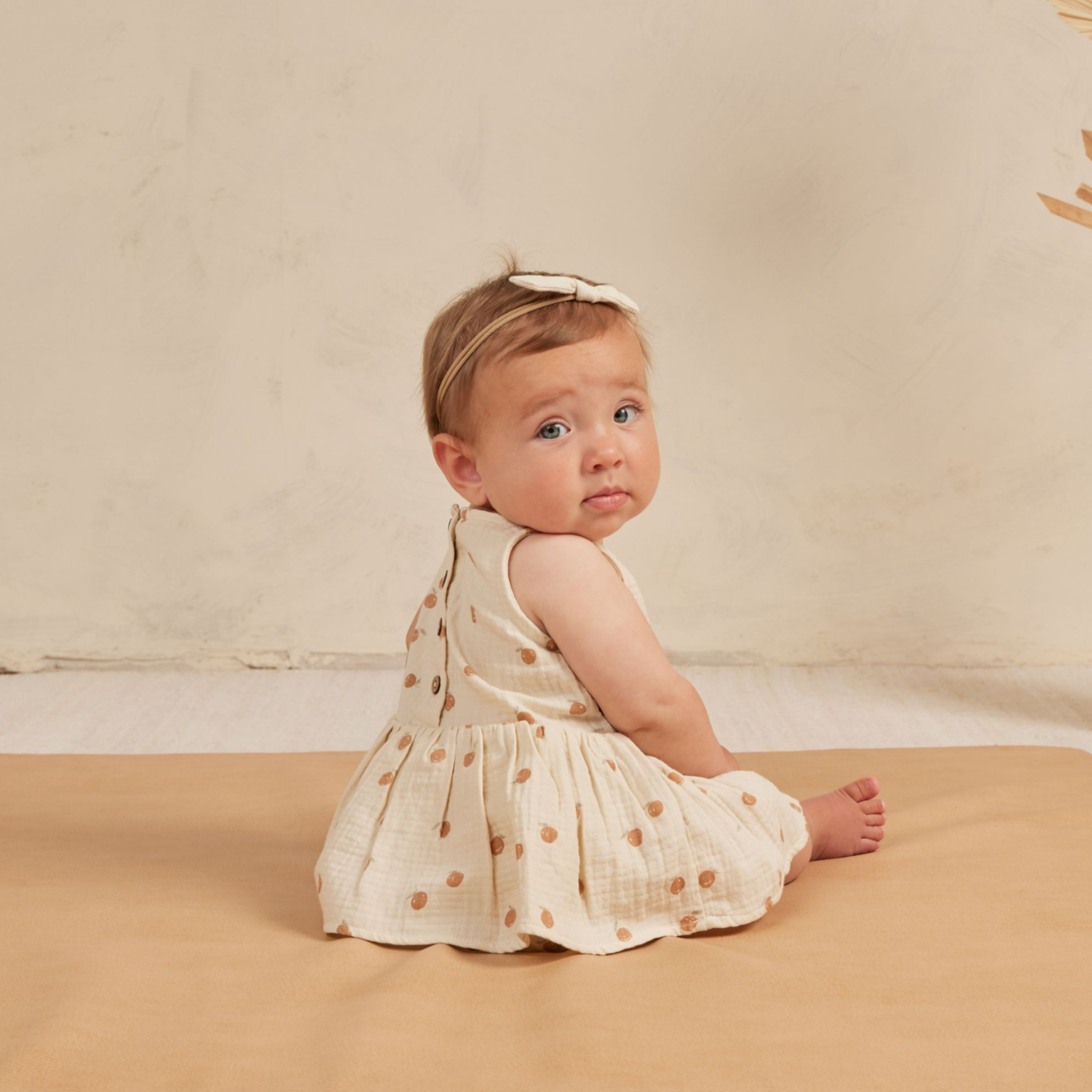 QUINCY MAE Skirted Tank Romper - Oranges