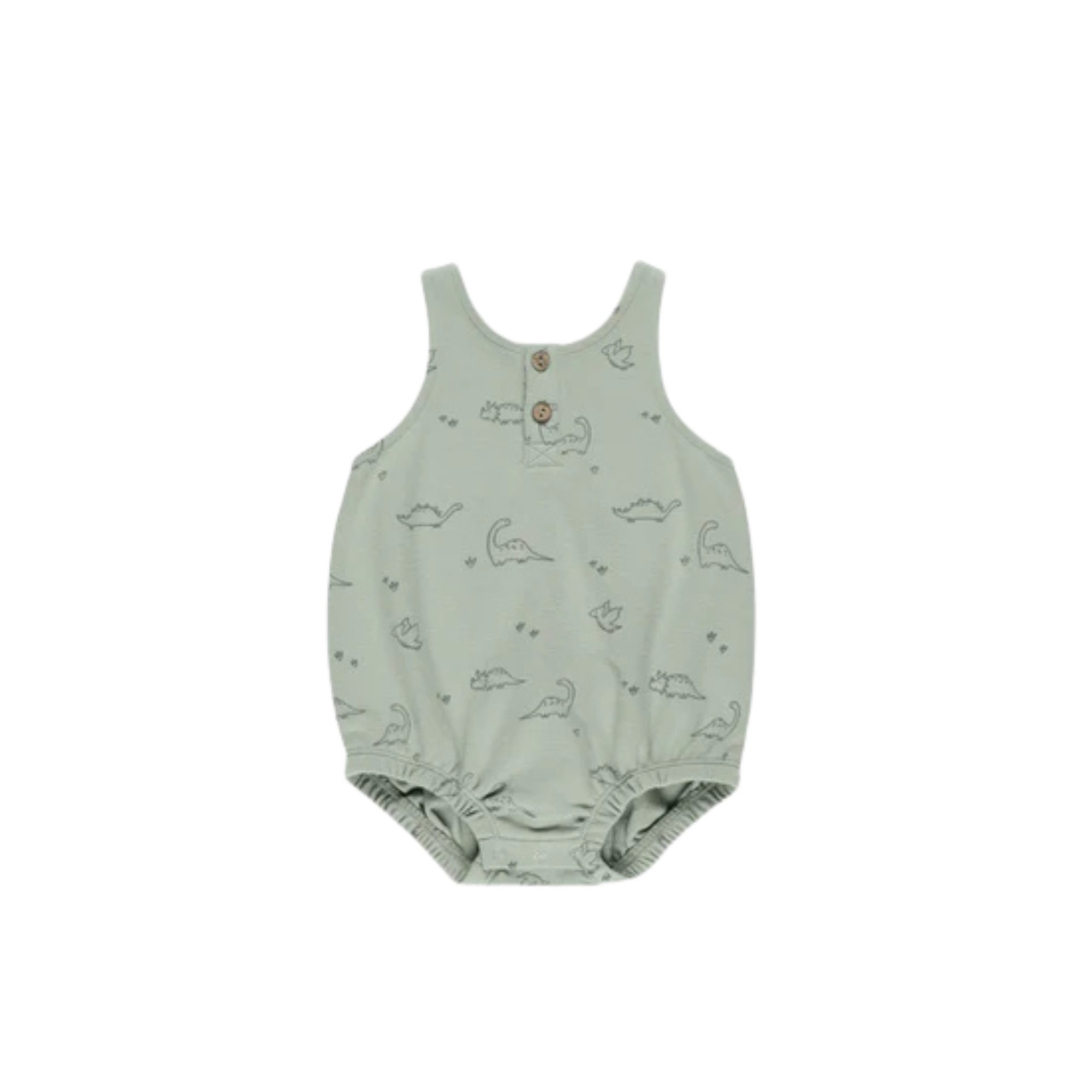 QUINCY MAE Sleeveless Bubble Romper - Dino