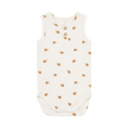 QUINCY MAE Sleeveless Henley Bodysuit - Snails