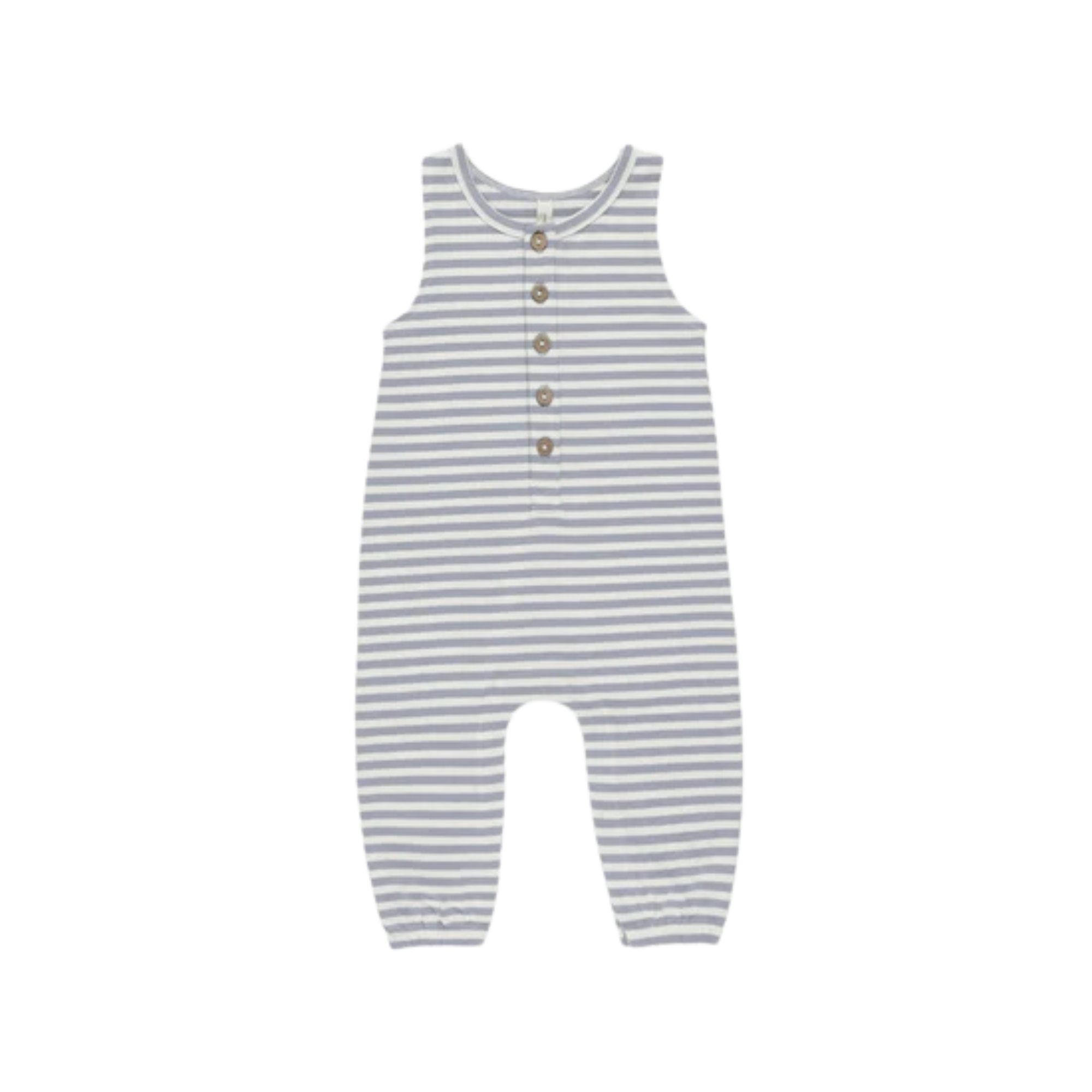 QUINCY MAE Sleeveless Jumpsuit - Blue Stripe