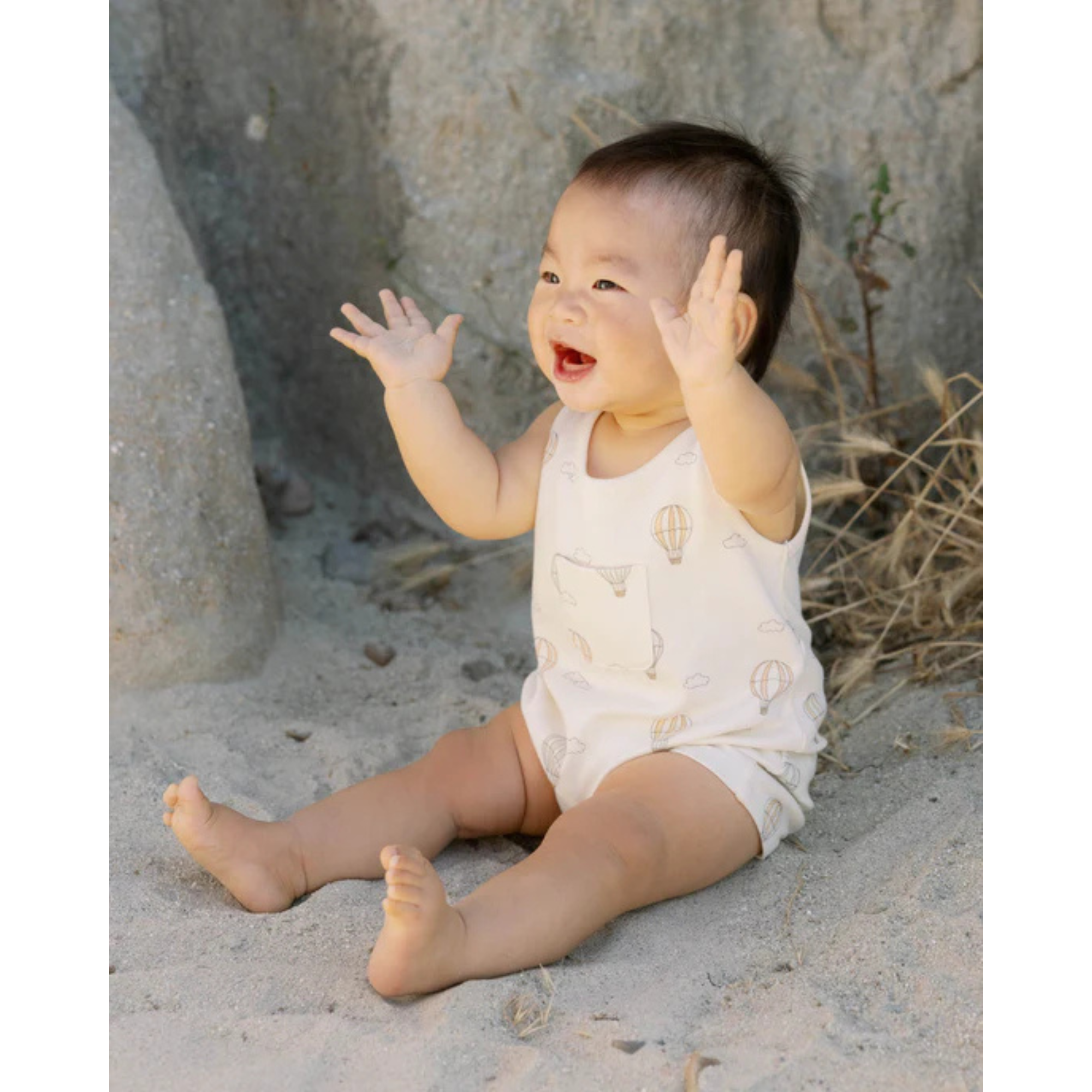QUINCY MAE Sleeveless One-Piece - Hot Air Balloons