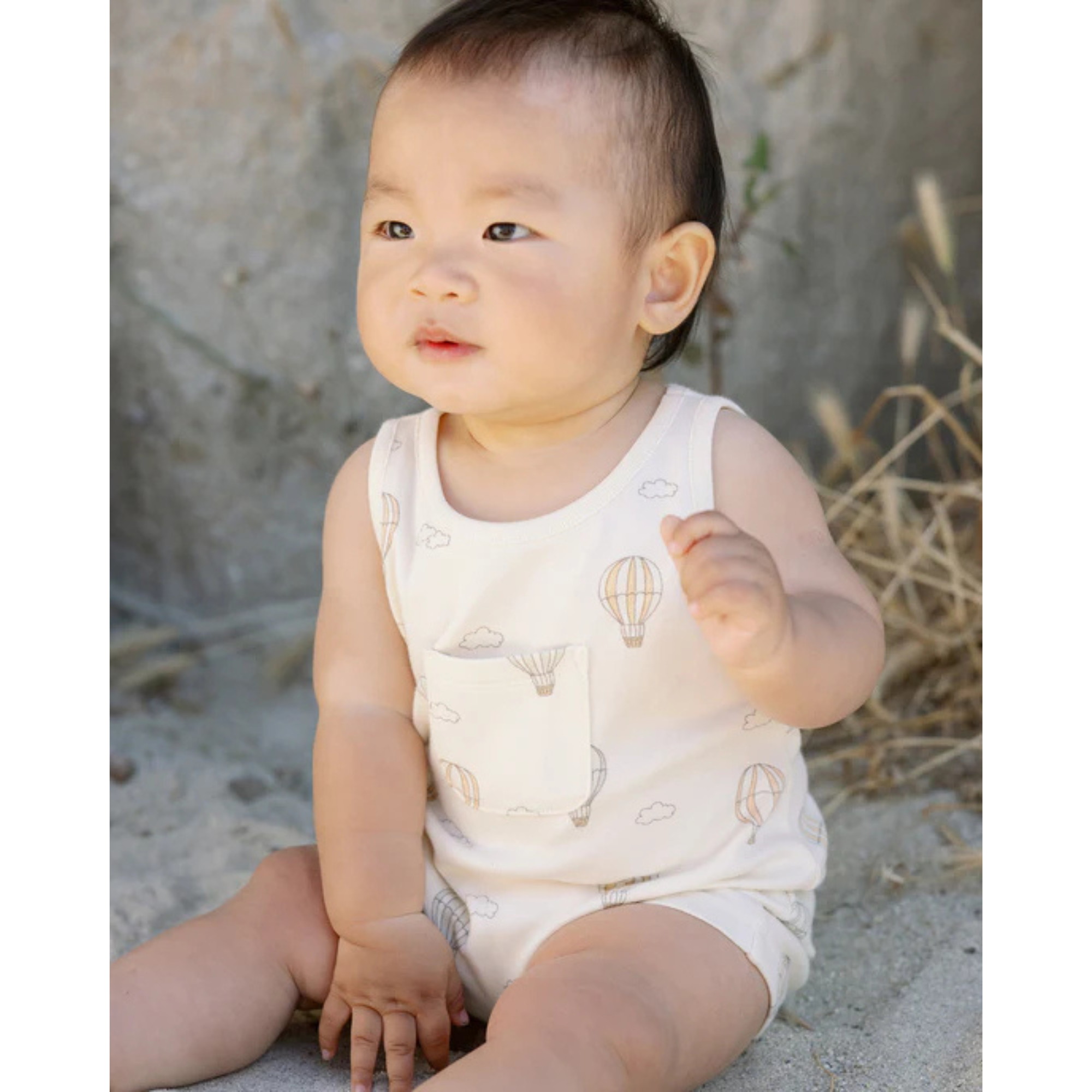 QUINCY MAE Sleeveless One-Piece - Hot Air Balloons