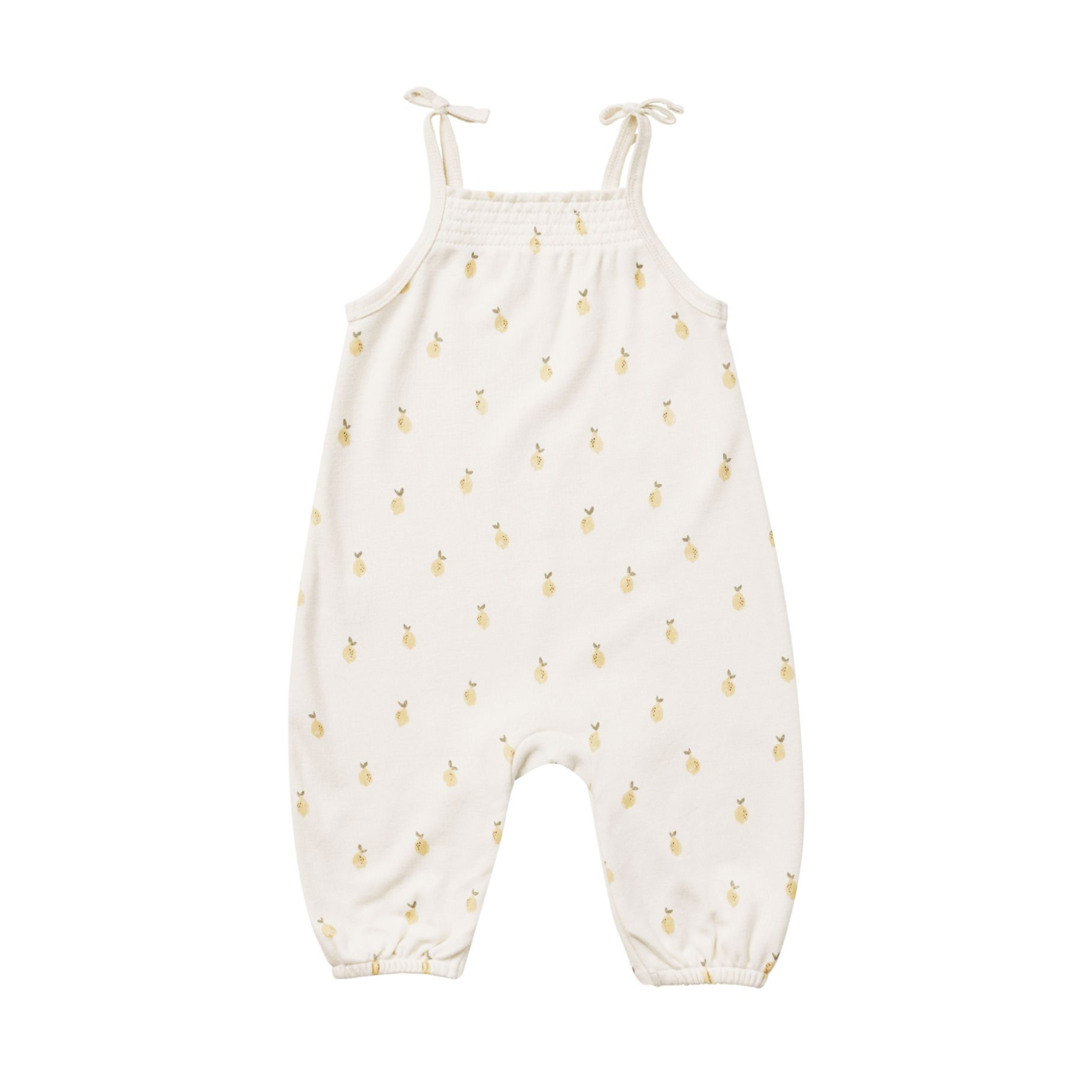 QUINCY MAE Smocked Jumpsuit - Lemons