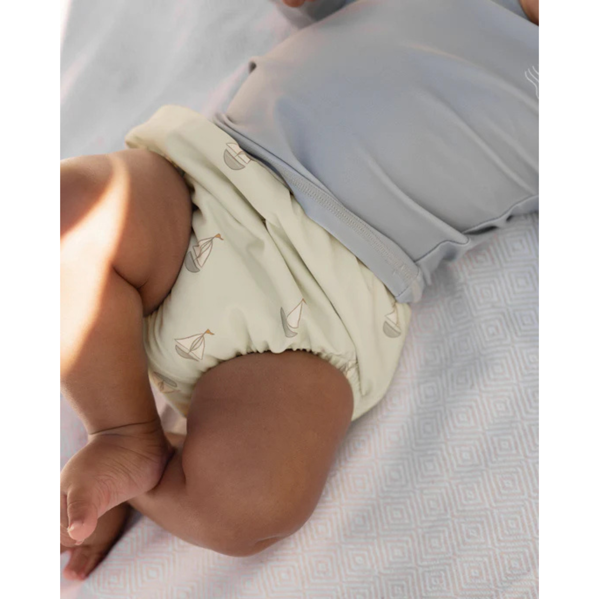 QUINCY MAE Swim Diaper - Sailboats