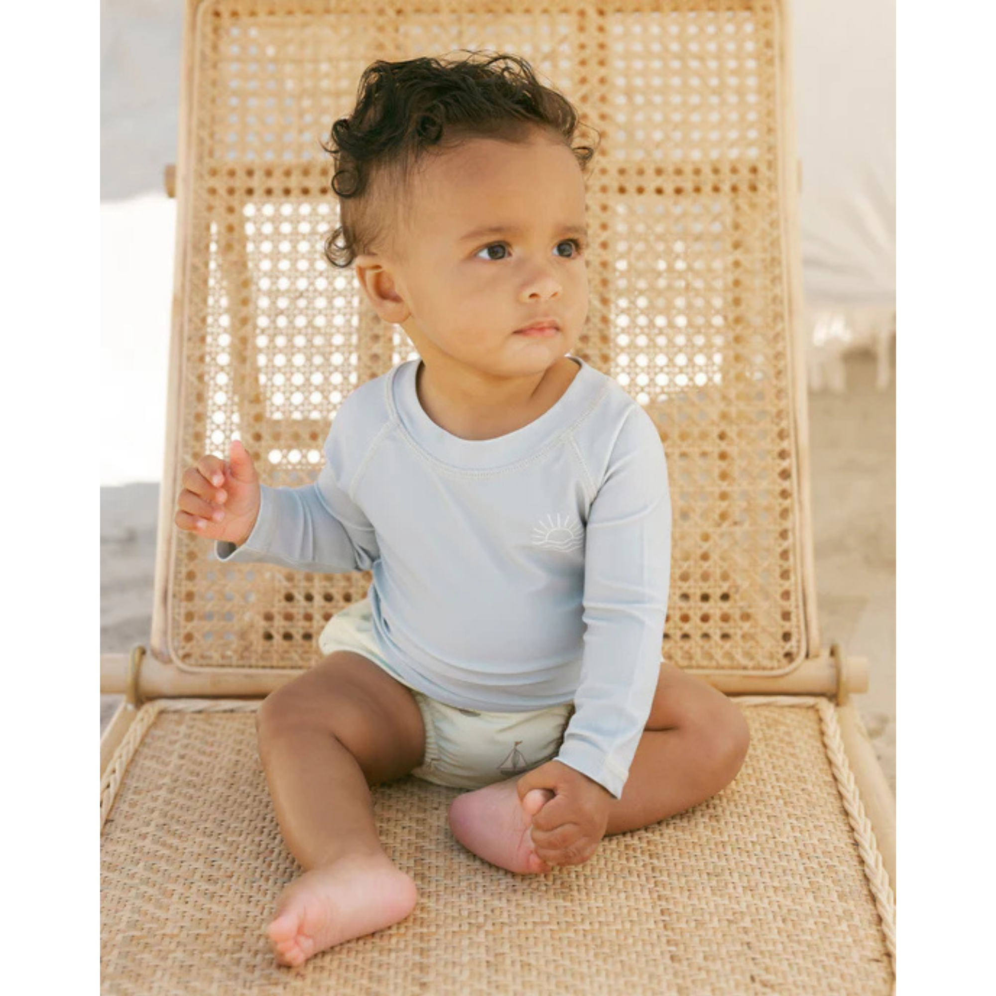 QUINCY MAE Swim Diaper - Sailboats