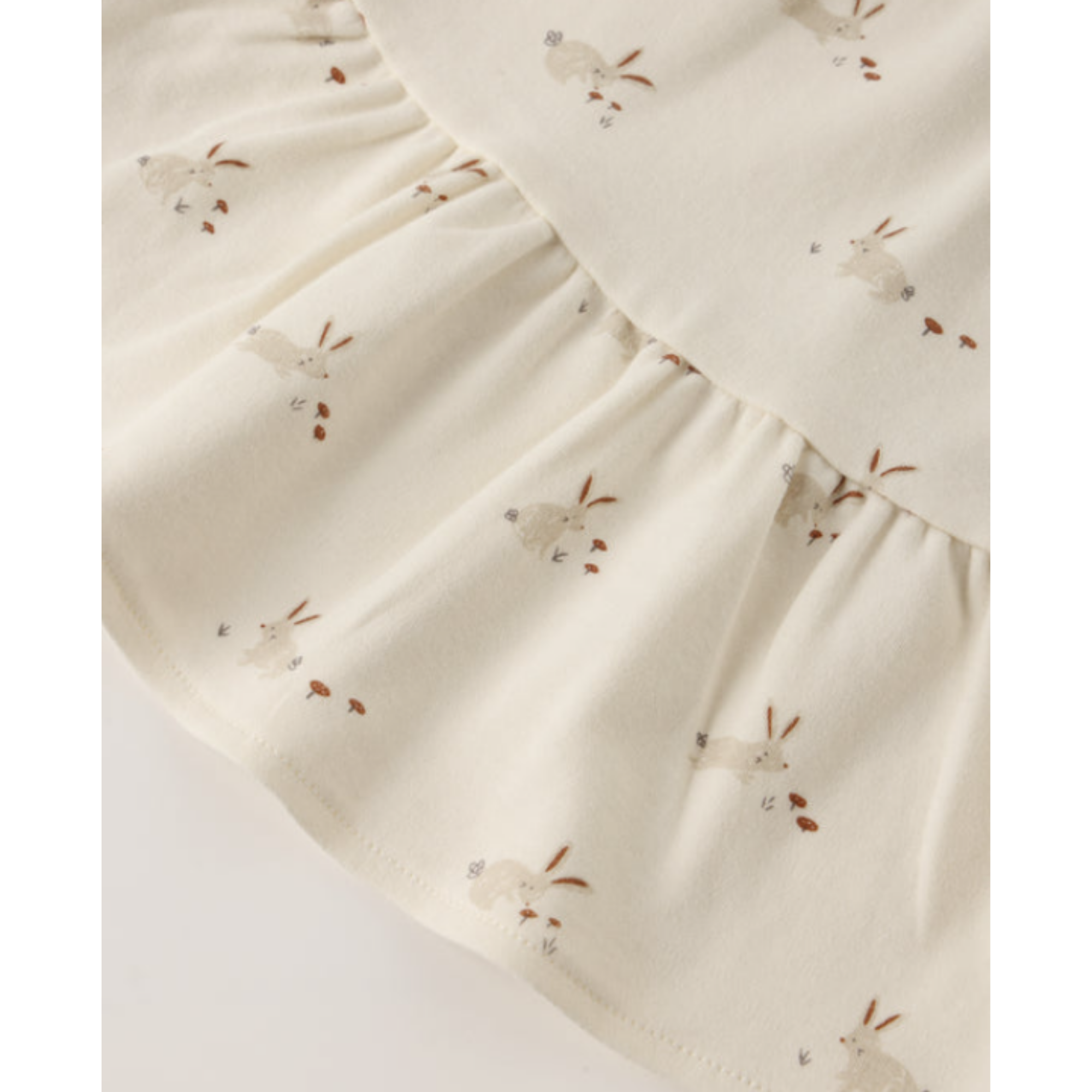 Robe en jersey à volants QUINCY MAE - Lapins