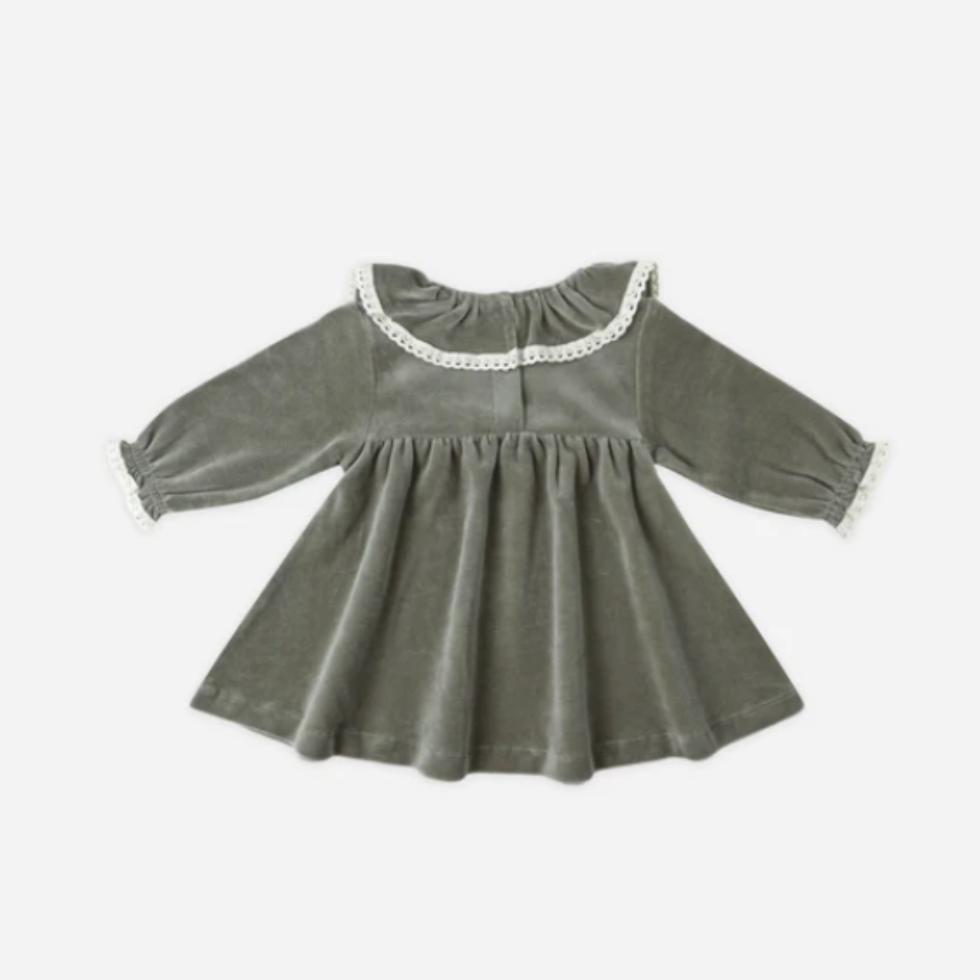 Robe bébé en velours QUINCY MAE - Forêt