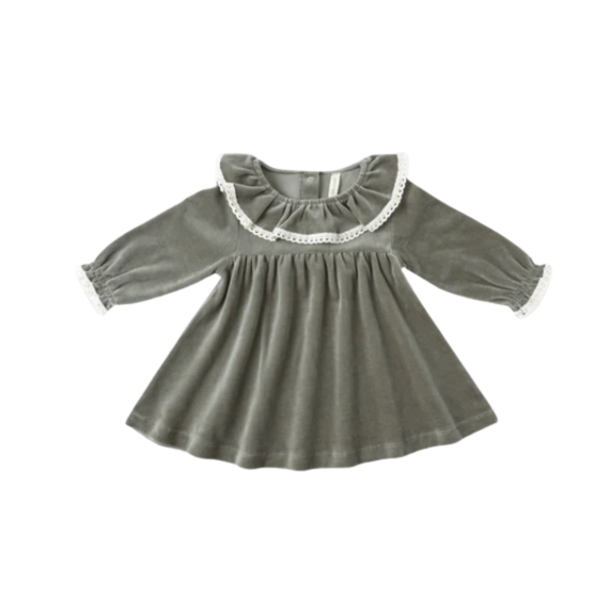 Robe bébé en velours QUINCY MAE - Forêt