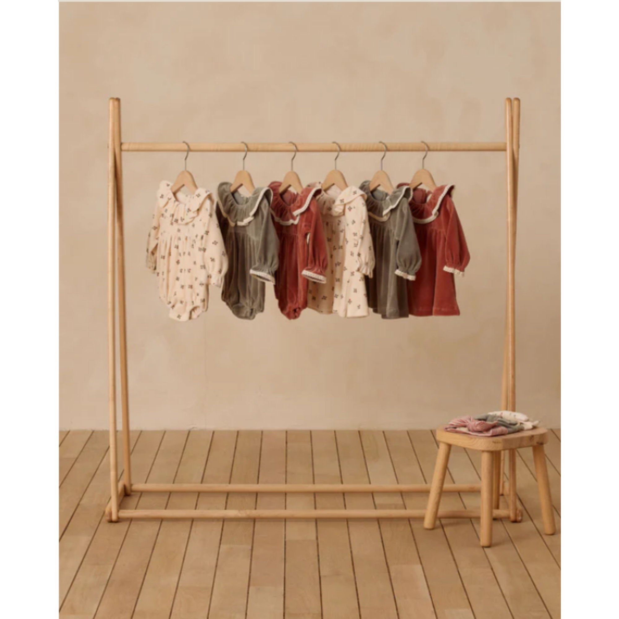 Robe bébé en velours QUINCY MAE - Forêt