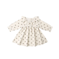 QUINCY MAE Velour Baby Dress - Holly Berry