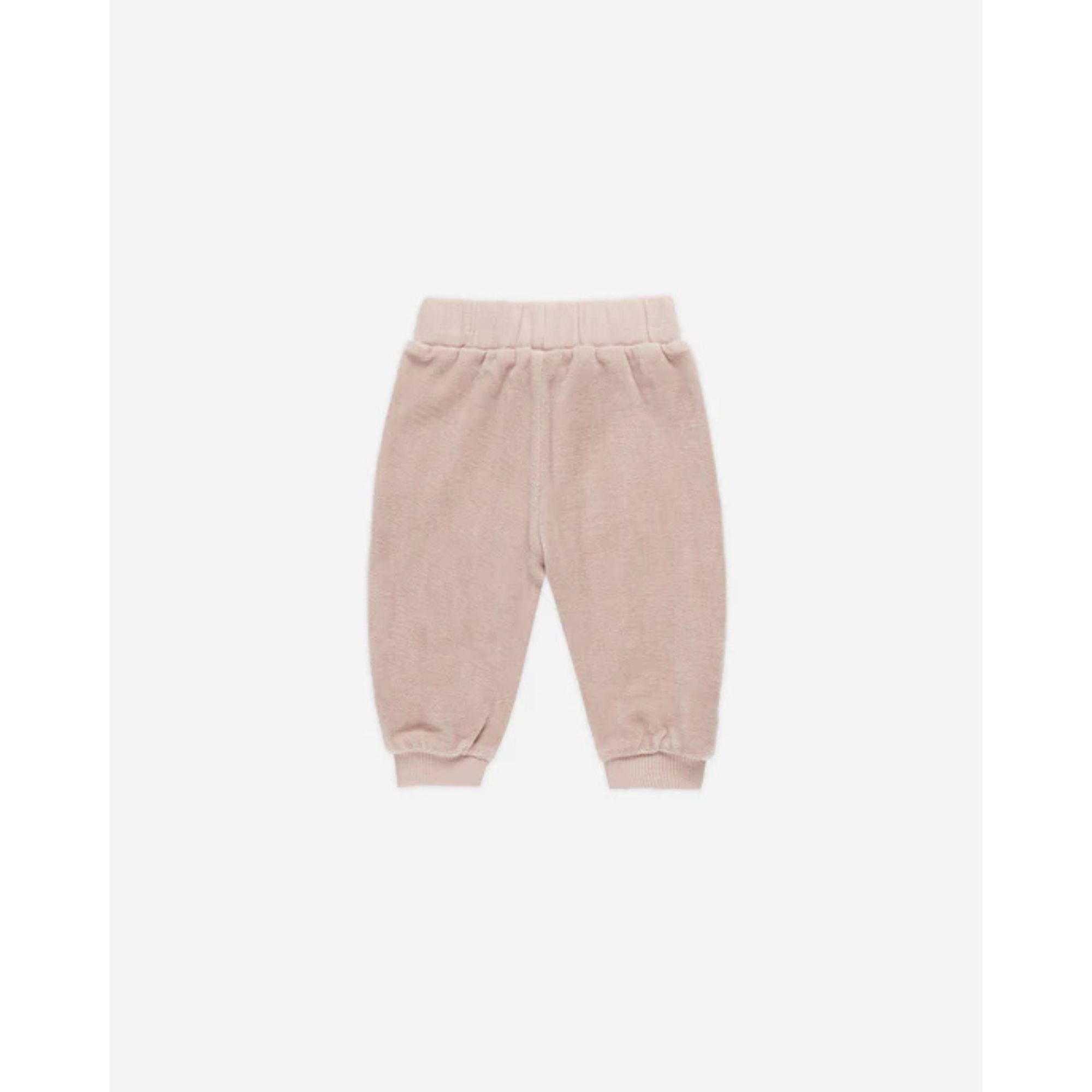 QUINCY MAE Velour Relaxed Sweatpant - Blush