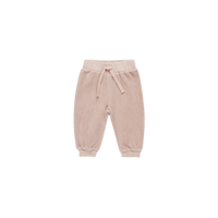 Thumbnail for QUINCY MAE Velour Relaxed Sweatpant - Blush