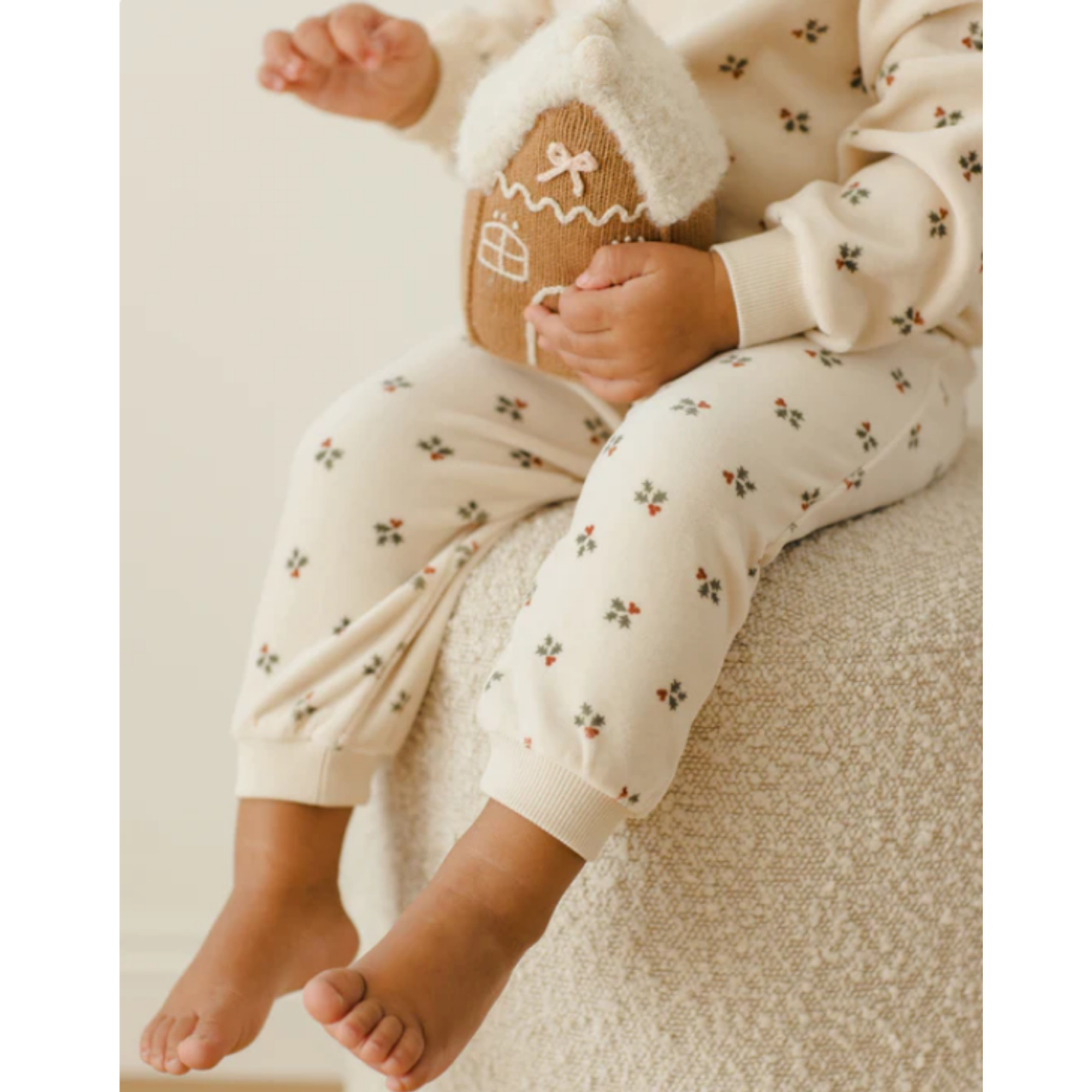 Pantalon de survêtement décontracté en velours QUINCY MAE - Holly Berry