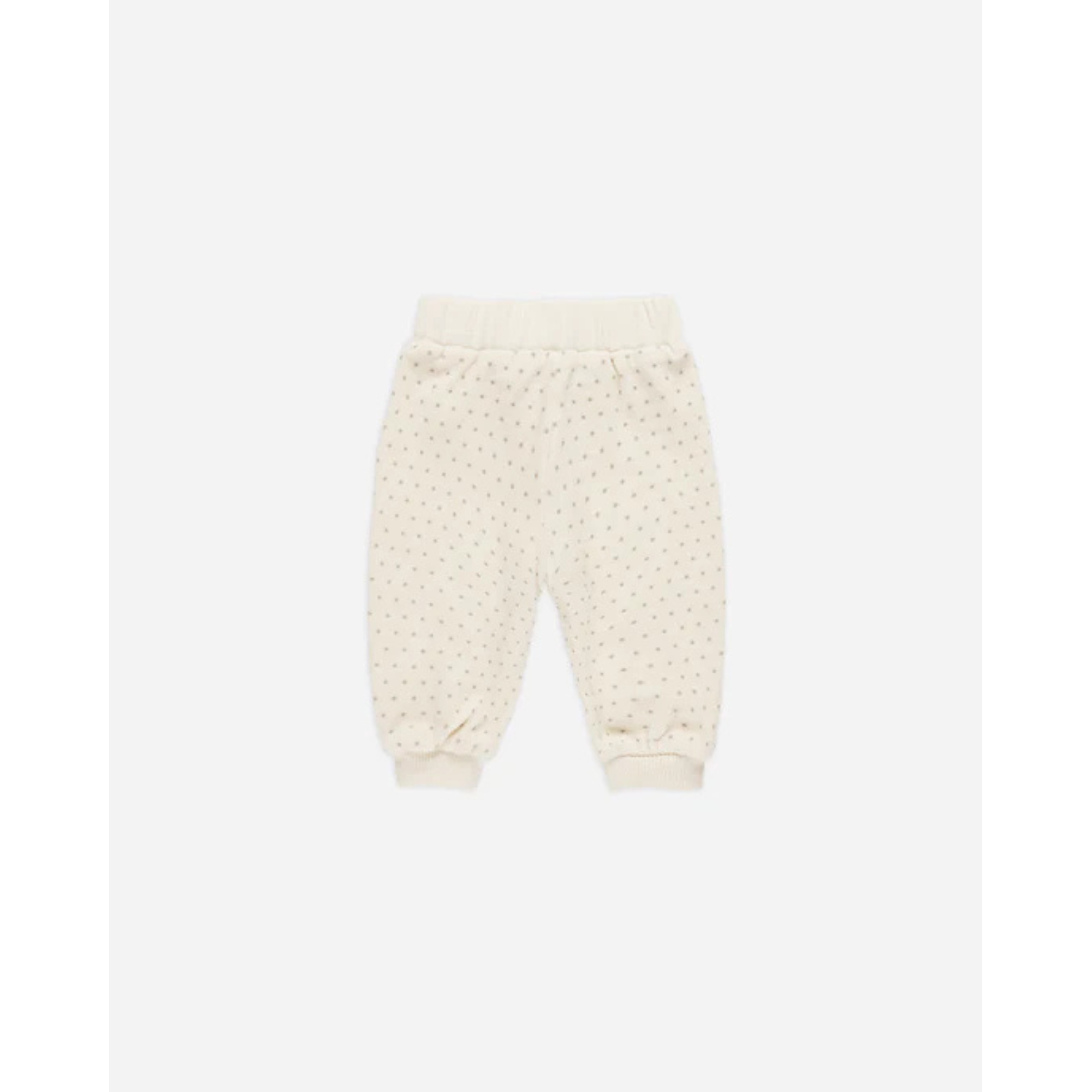 QUINCY MAE Velour Relaxed Sweatpant - Polka Dot