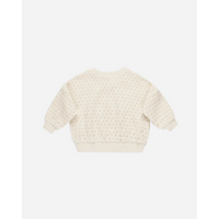 Thumbnail for QUINCY MAE Velour Relaxed Sweatshirt - Polka Dot