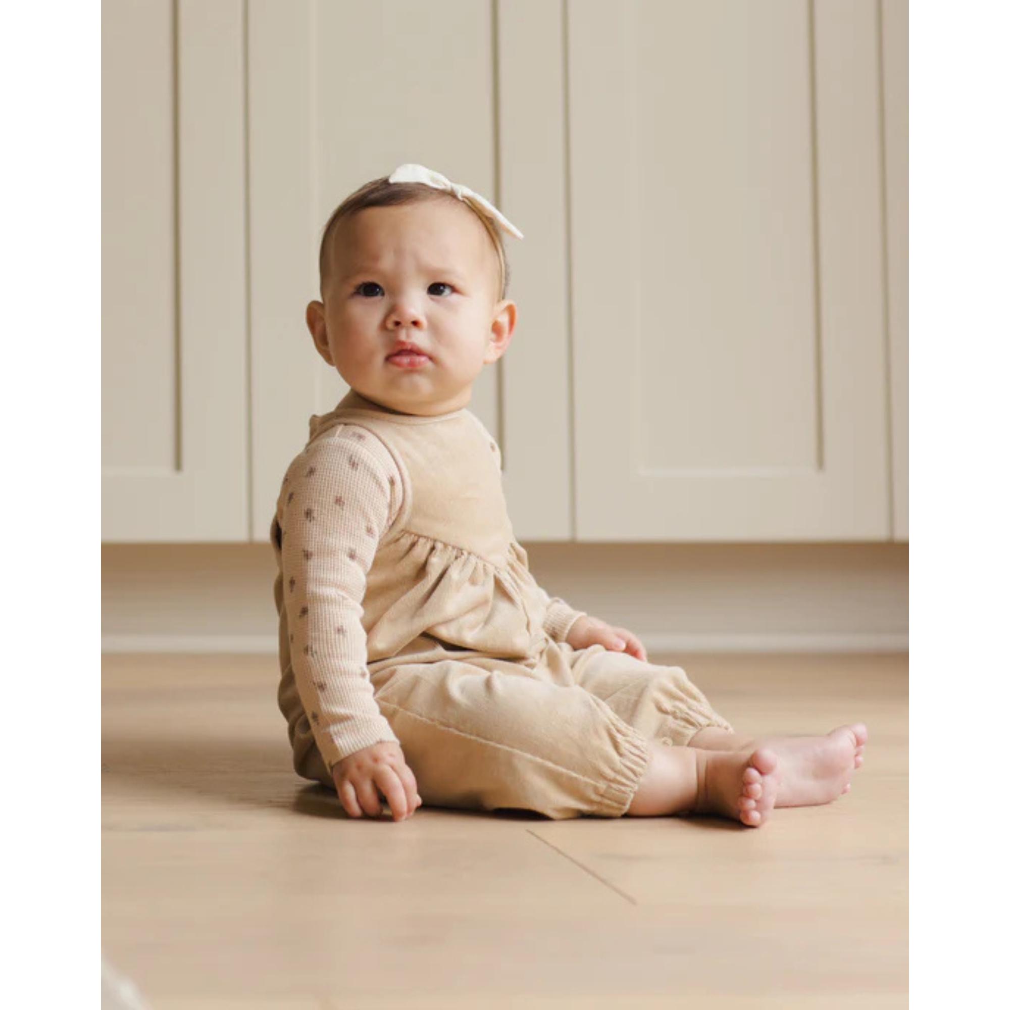 QUINCY MAE Waffle Bodysuit (2-Pack) - Mauve/Blossom