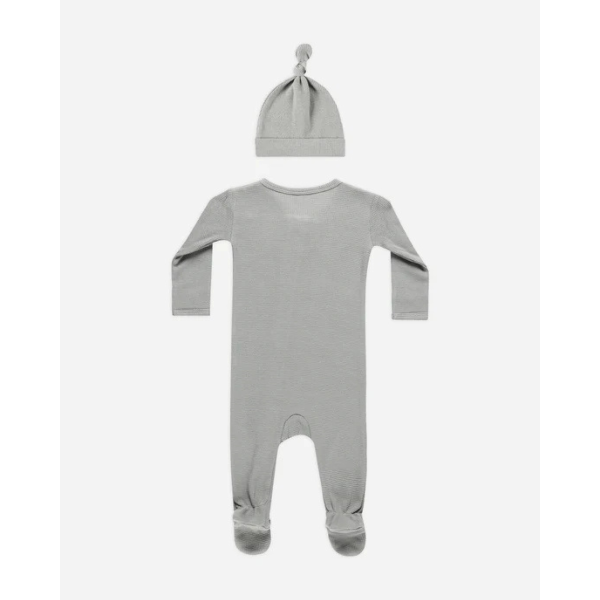 Ensemble de nuit gaufré QUINCY MAE - Bleu poudré