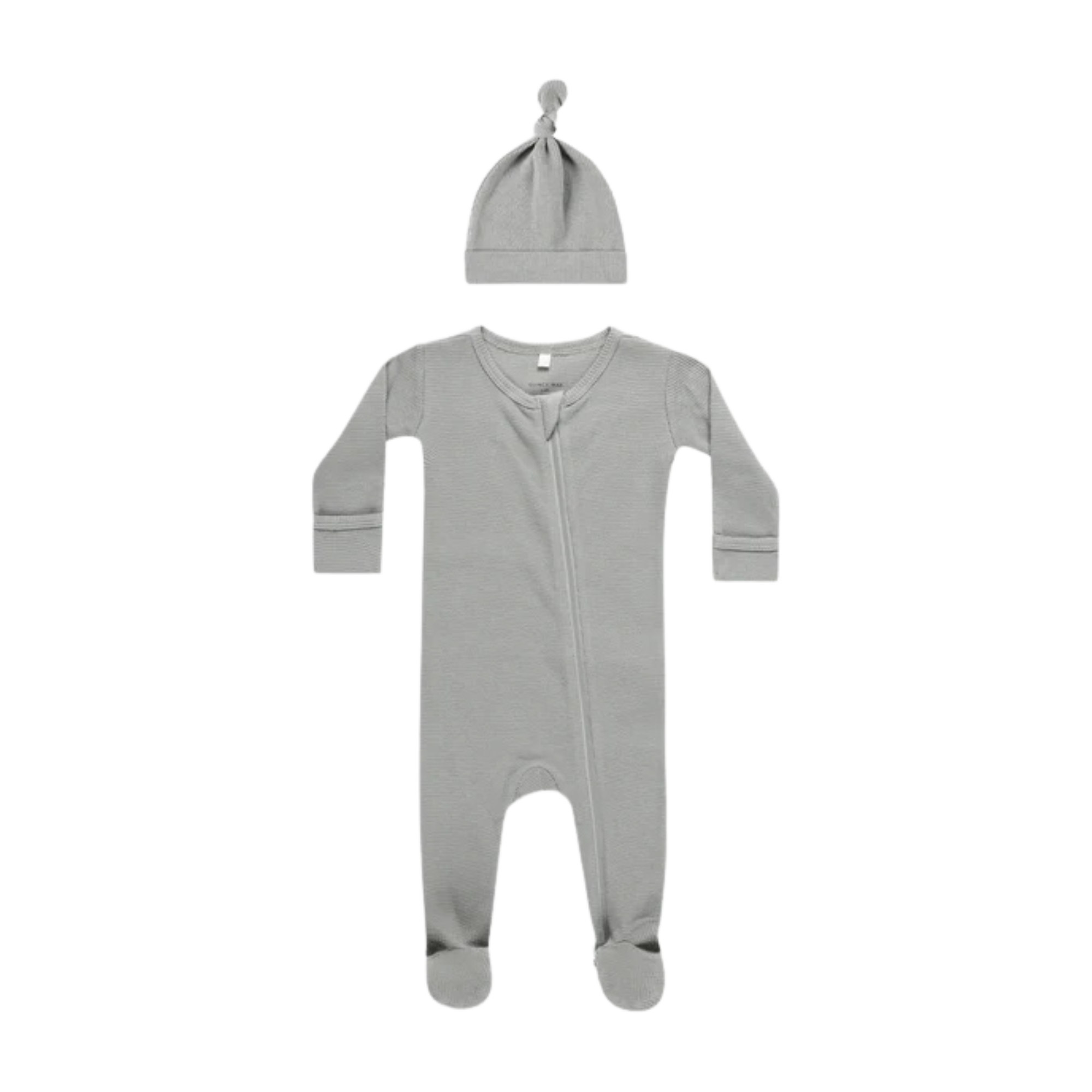 Ensemble de nuit gaufré QUINCY MAE - Bleu poudré