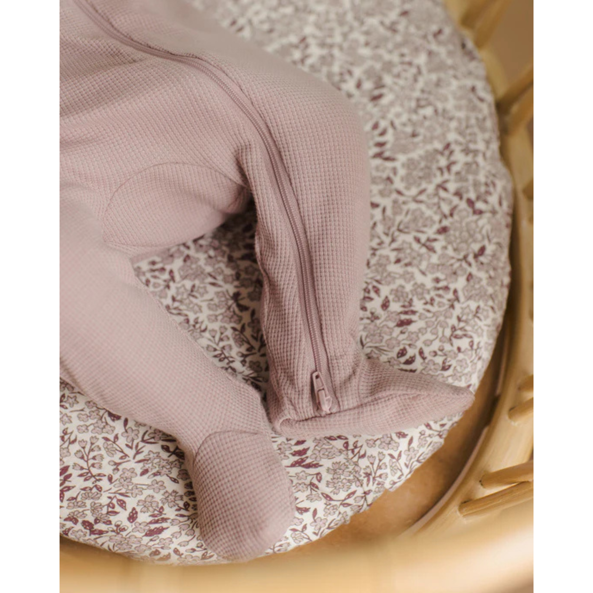 Ensemble de nuit gaufré QUINCY MAE - Mauve