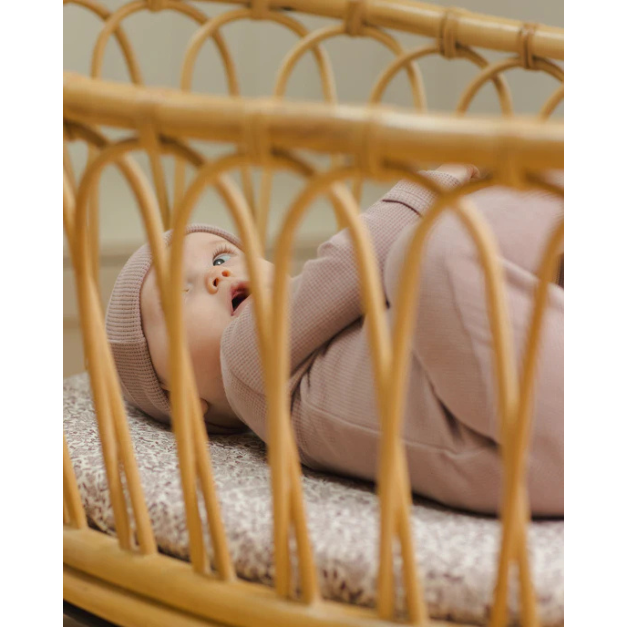 Ensemble de nuit gaufré QUINCY MAE - Mauve