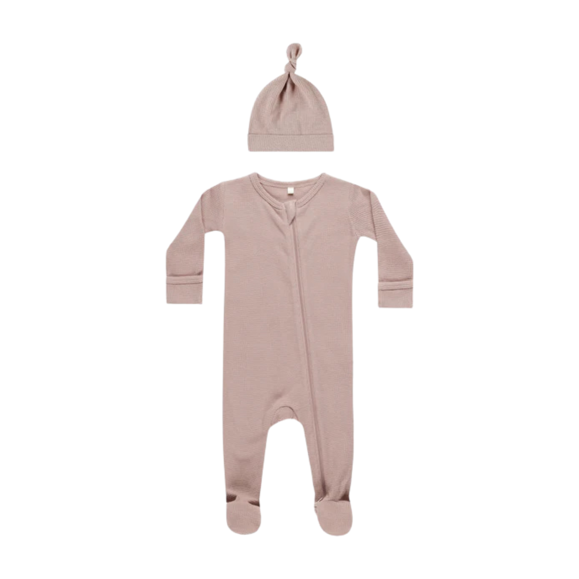 Ensemble de nuit gaufré QUINCY MAE - Mauve