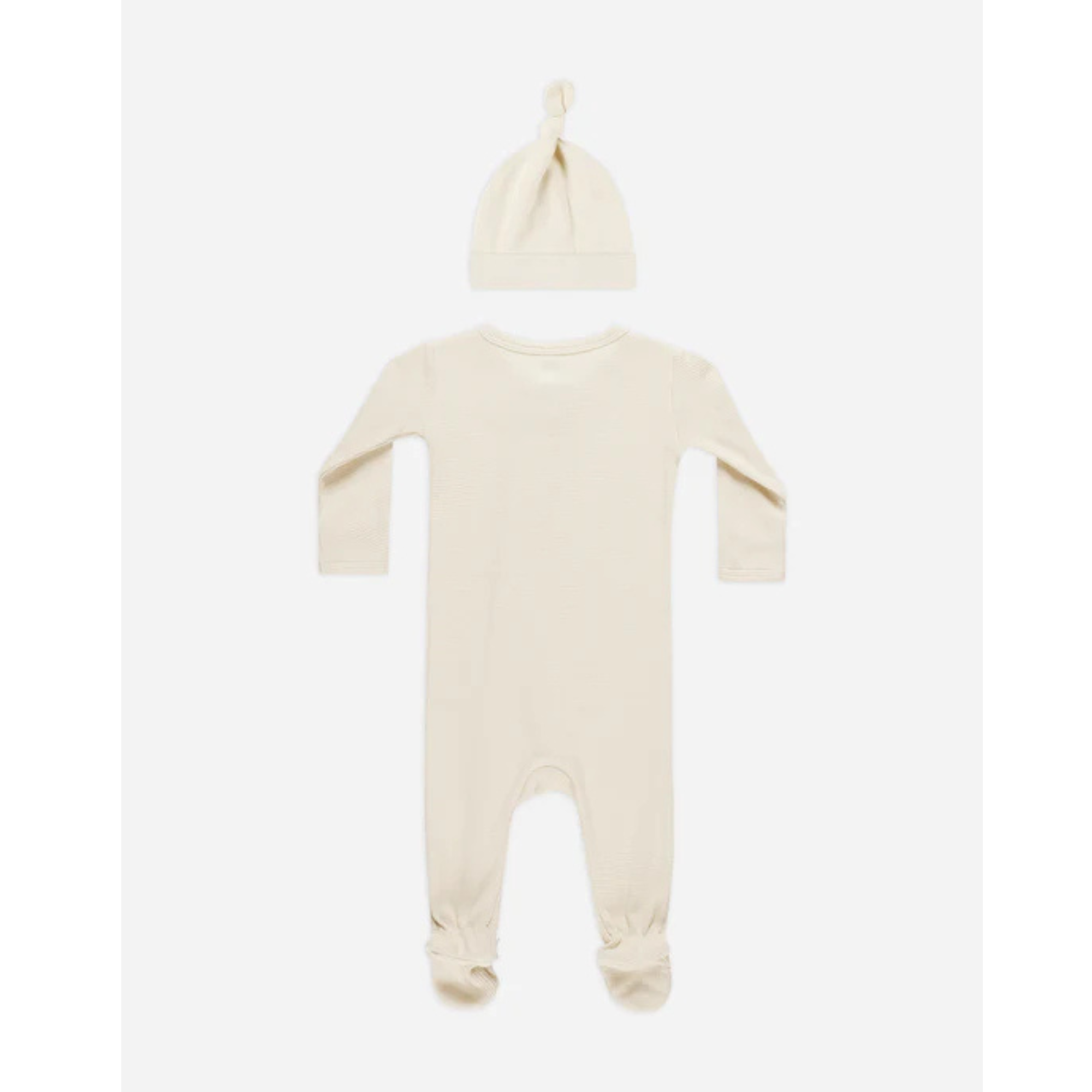 Ensemble de couchage gaufré QUINCY MAE - Naturel