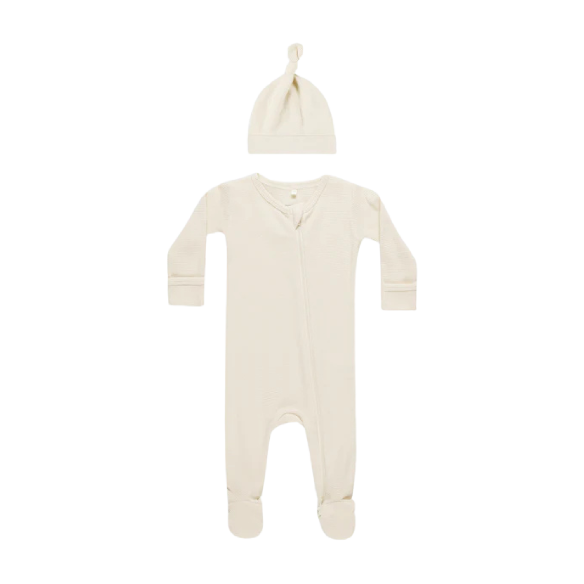 Ensemble de couchage gaufré QUINCY MAE - Naturel