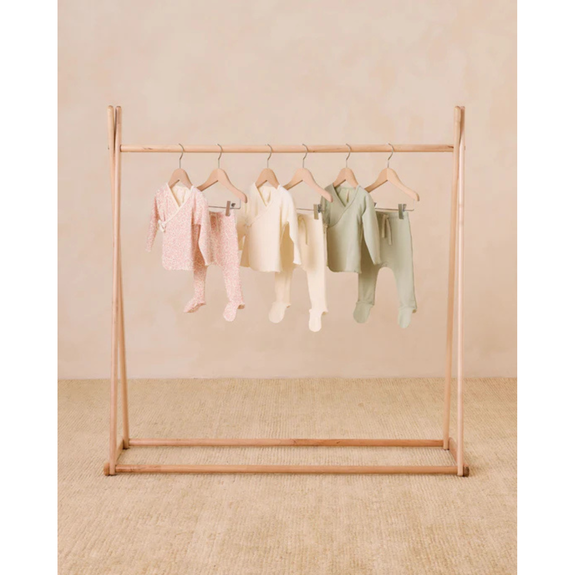 QUINCY MAE Wrap top + Footed Pant Set - Mint