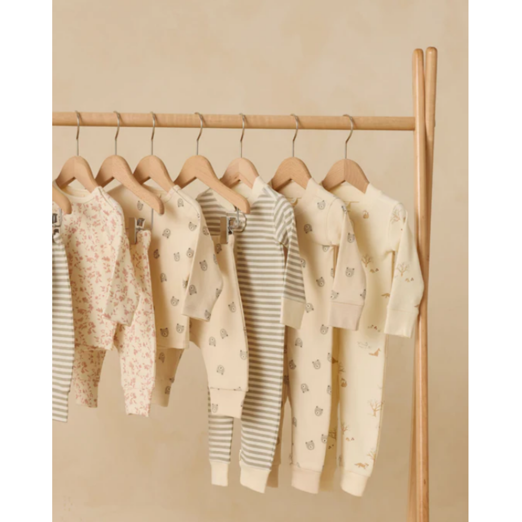 QUINCY MAE Zip Long Sleeve Sleeper - Bears