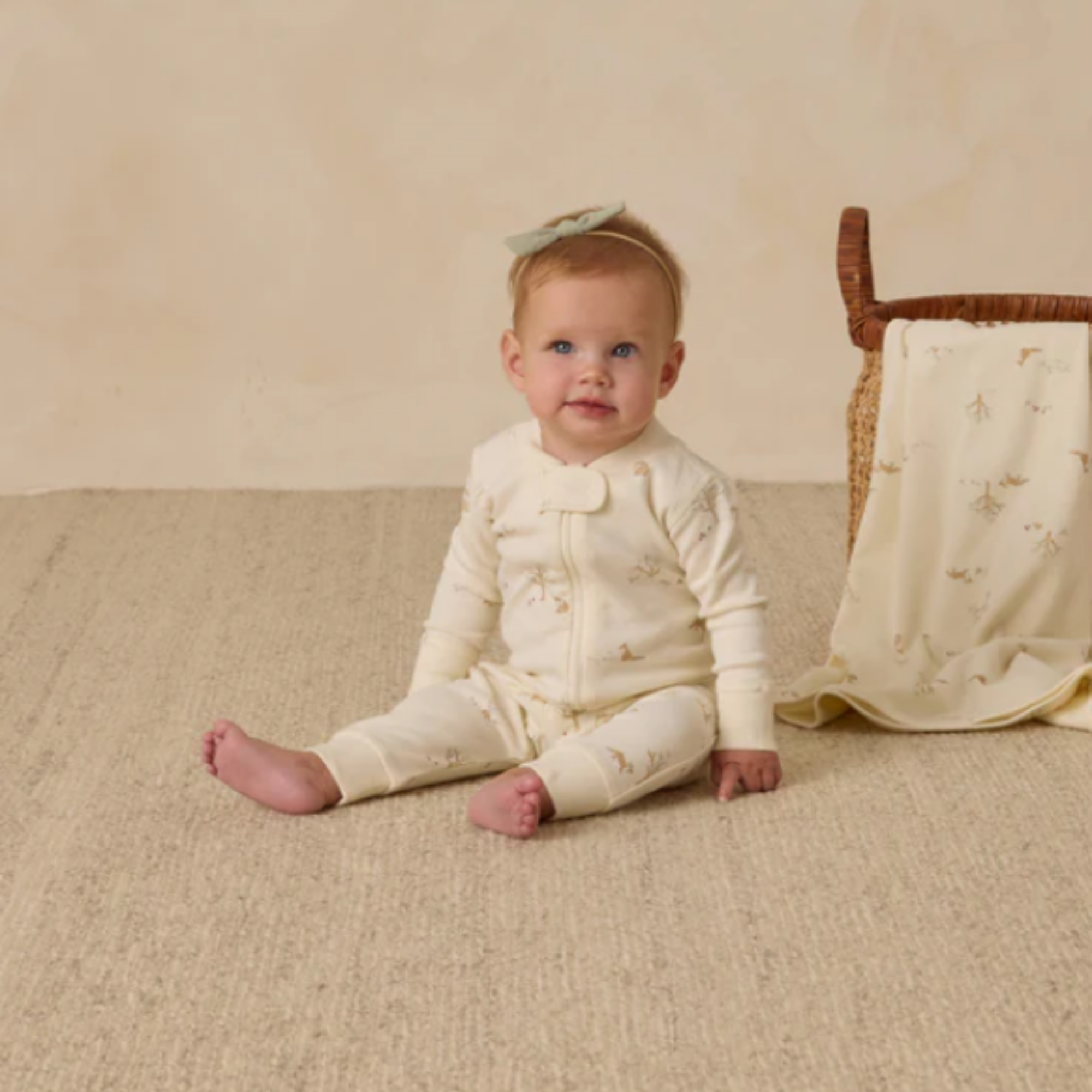 Pyjama à manches longues et fermeture éclair QUINCY MAE - Fox Land