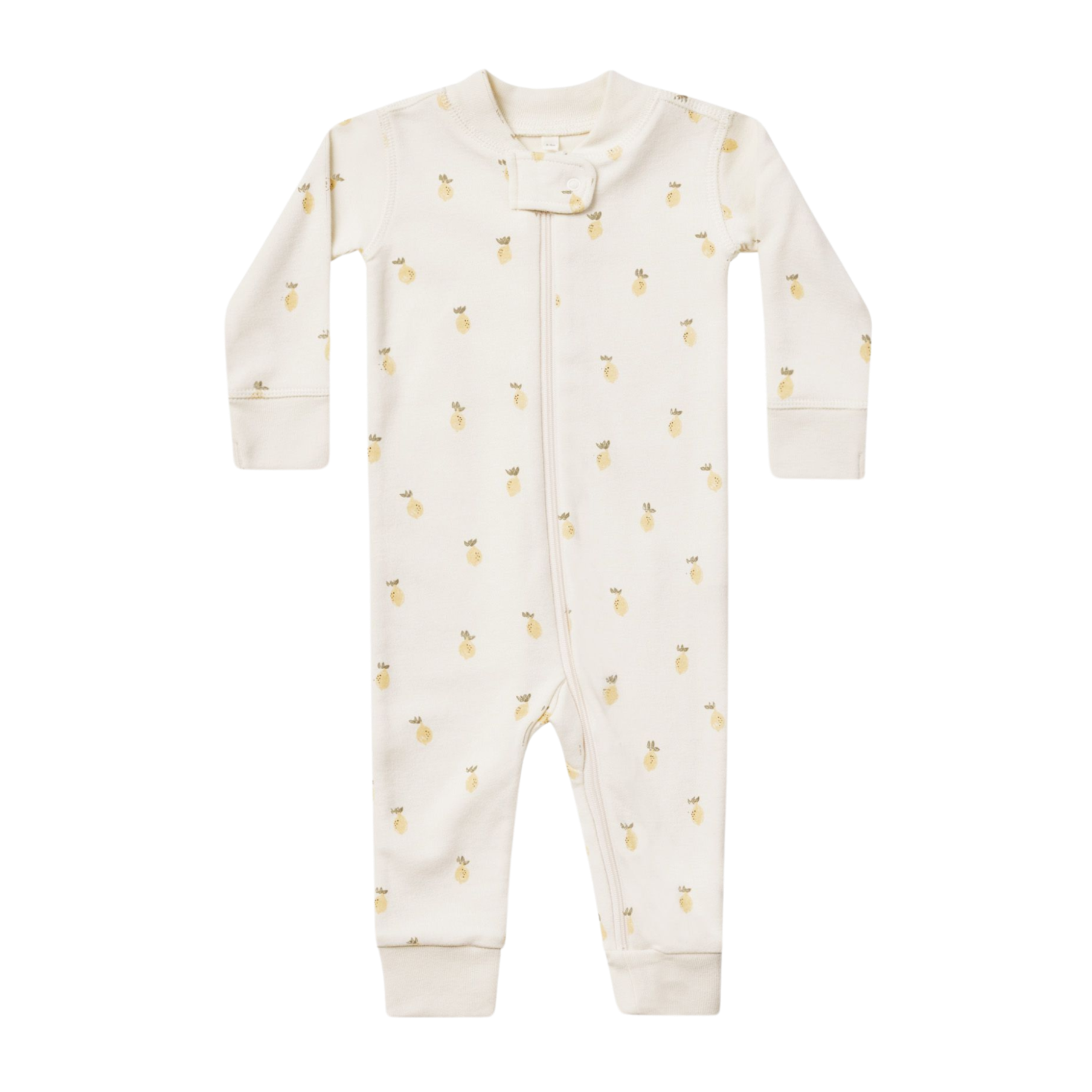 Pyjama à manches longues et fermeture éclair QUINCY MAE - Citrons