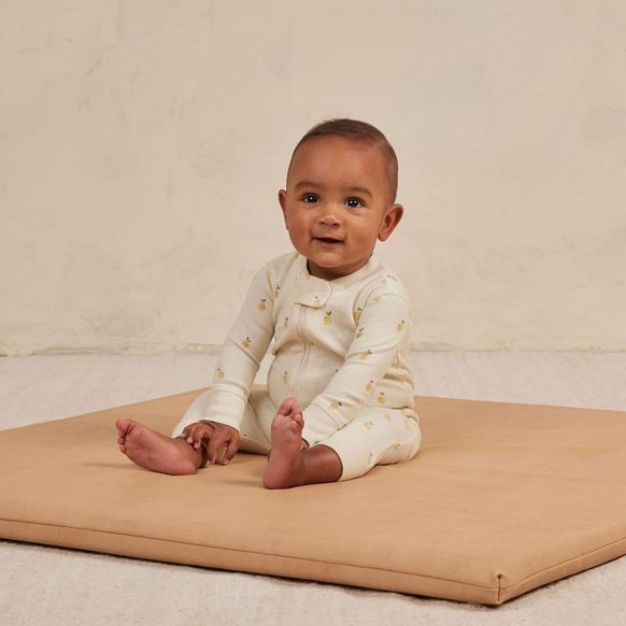 Pyjama à manches longues et fermeture éclair QUINCY MAE - Citrons