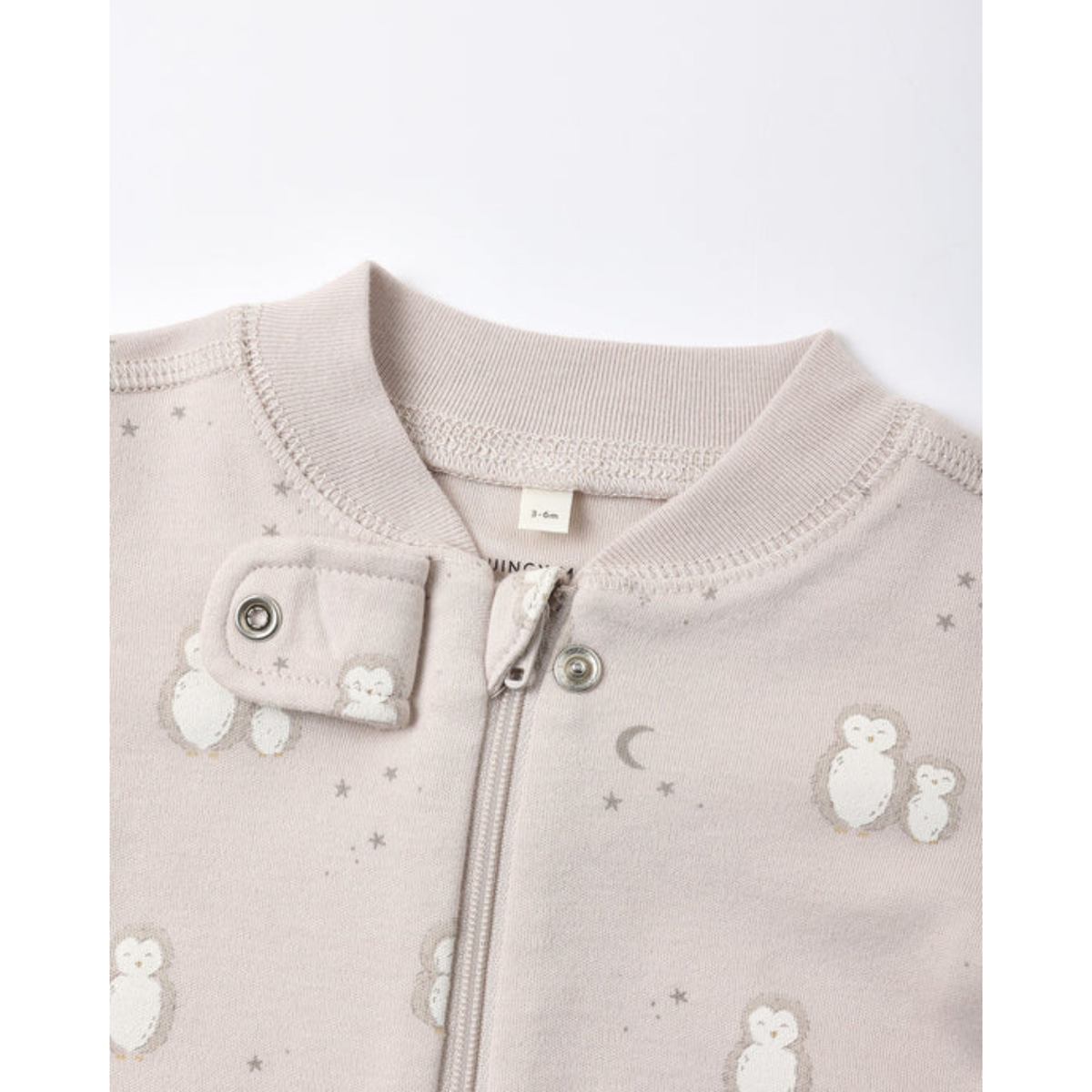 QUINCY MAE Zip Long Sleeve Sleeper - Owls