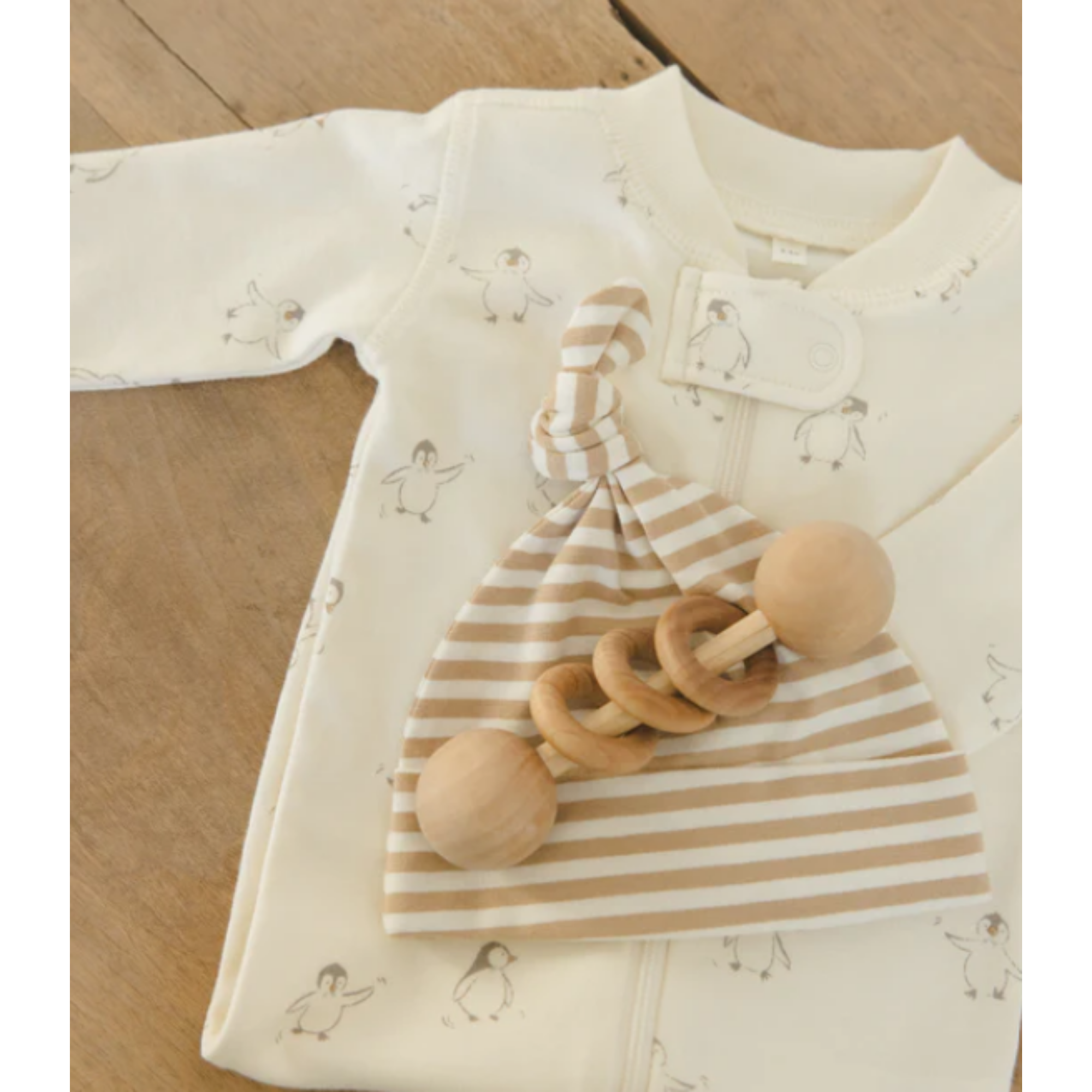 QUINCY MAE Zip Long Sleeve Sleeper - Penguins