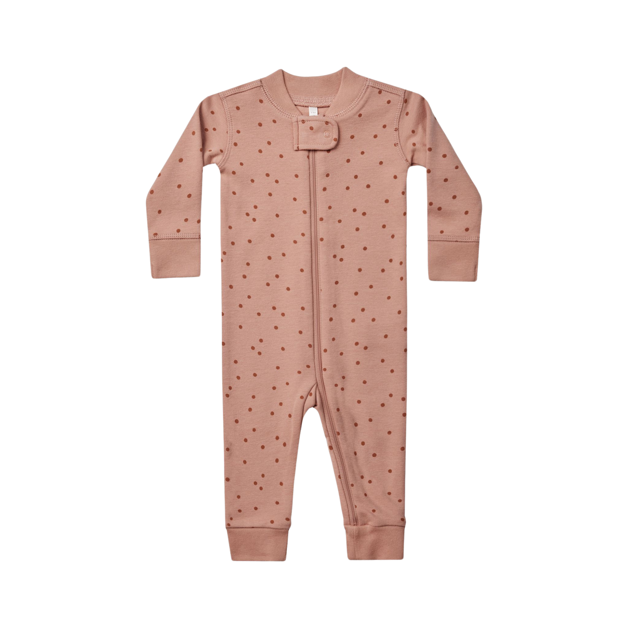 Pyjama à manches longues et fermeture éclair QUINCY MAE - Pois