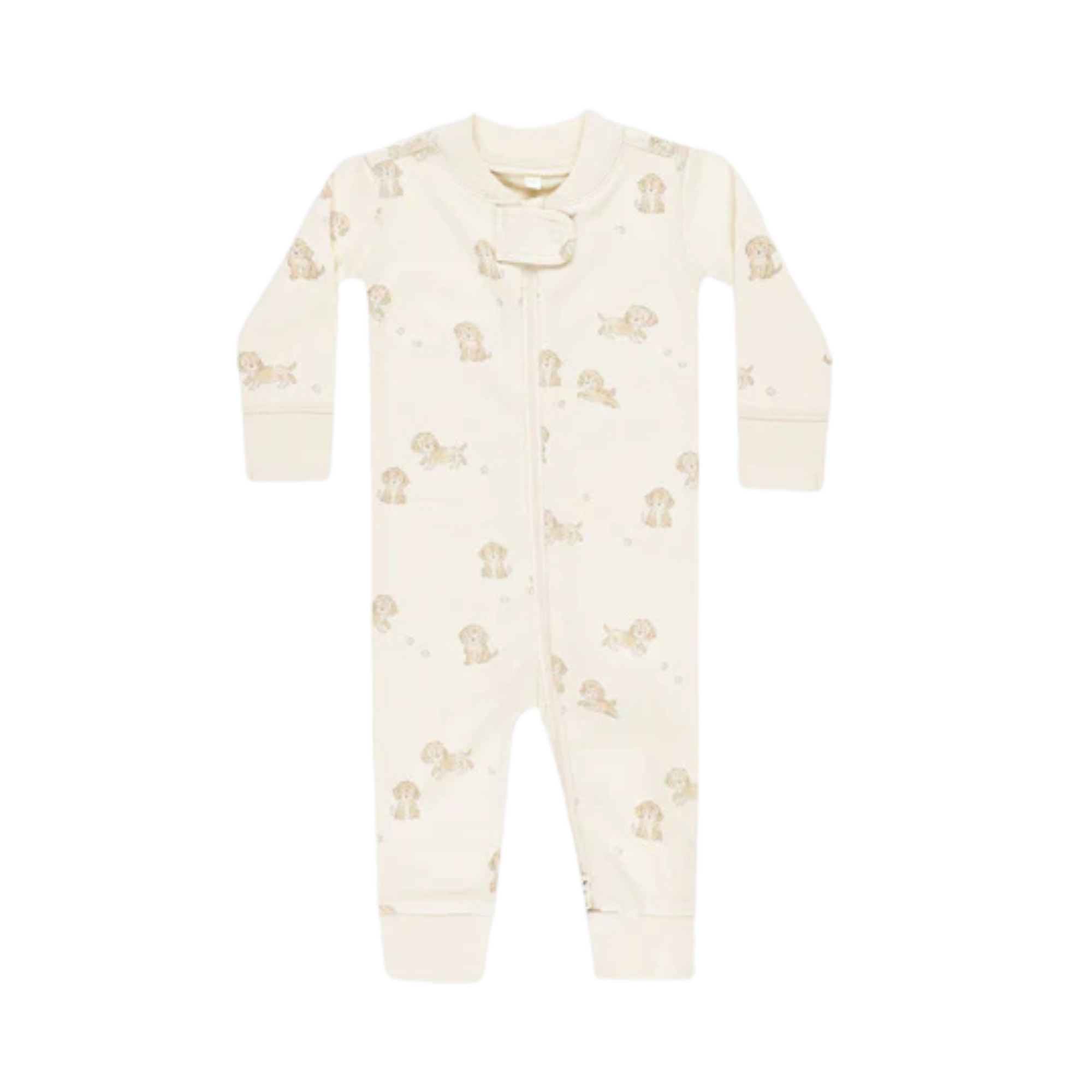 QUINCY MAE Zip Long Sleeve Sleeper - Puppies